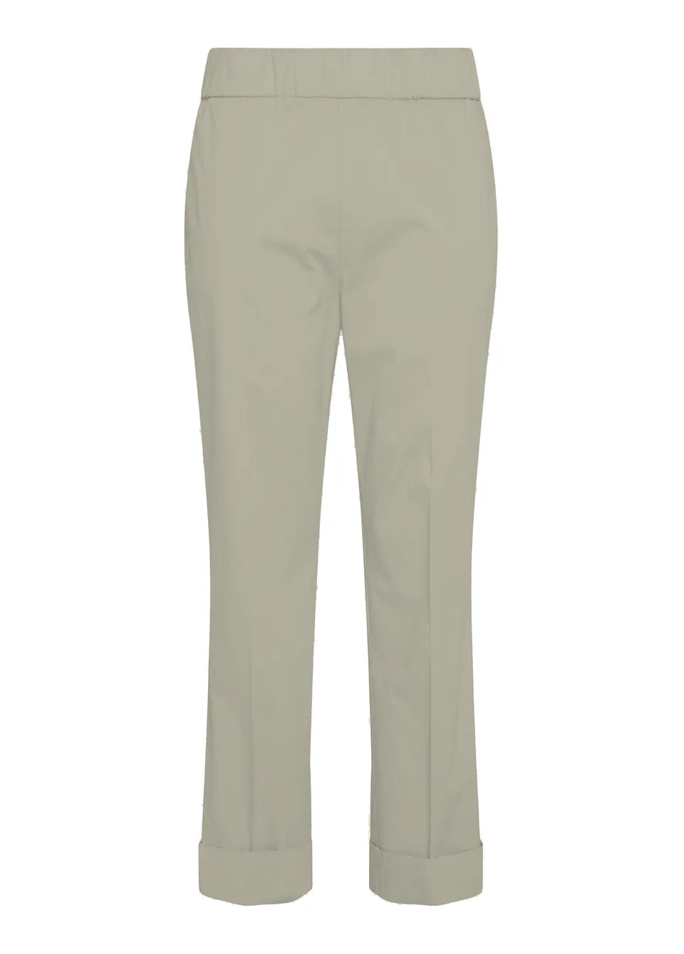deha-pantalone-sigaretta-popeline-stretch-beige-donna image 1