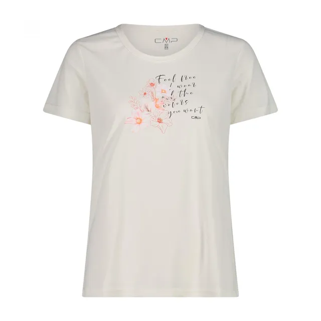 cmp-39t5676p-t-shirt-girocollo-dry-function-logo-donna image 1