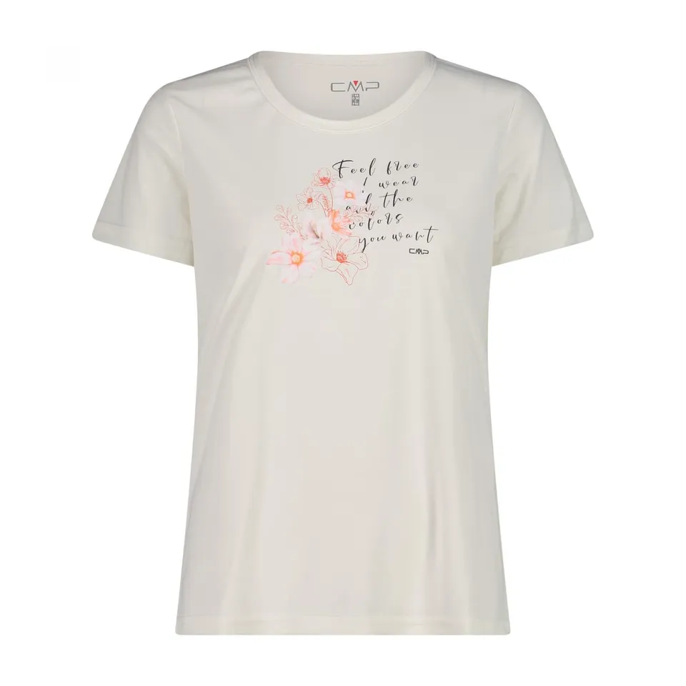 cmp-39t5676p-t-shirt-girocollo-dry-function-logo-donna image 1
