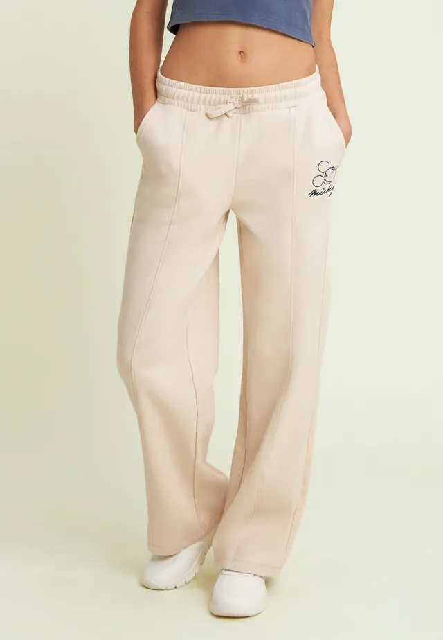 freddy-pantaloni-wide-leg-donna-con-ricamo-mickey image 1