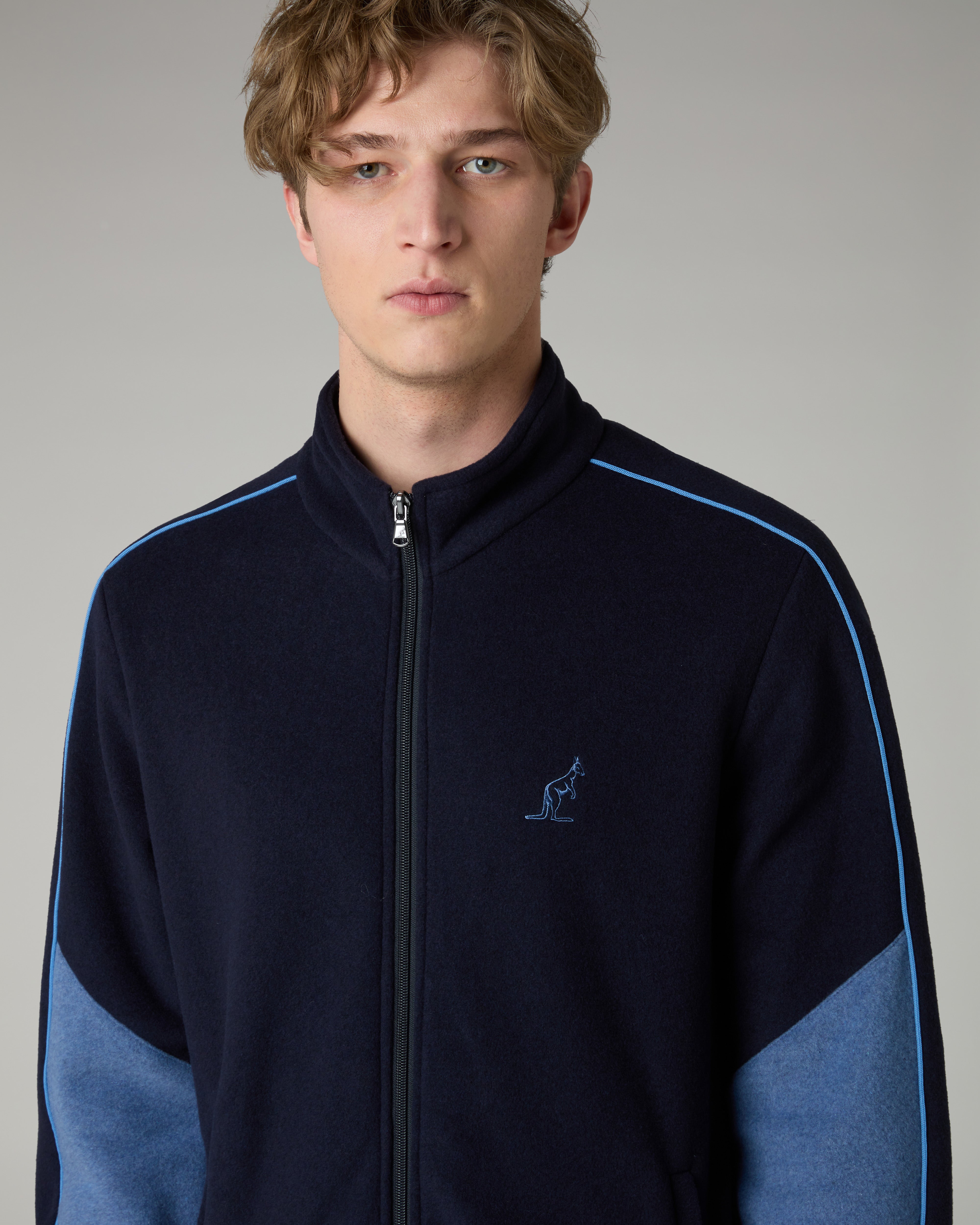 australian-color-block-softech-tracksuit-tuta-calda-blu-navy image 4