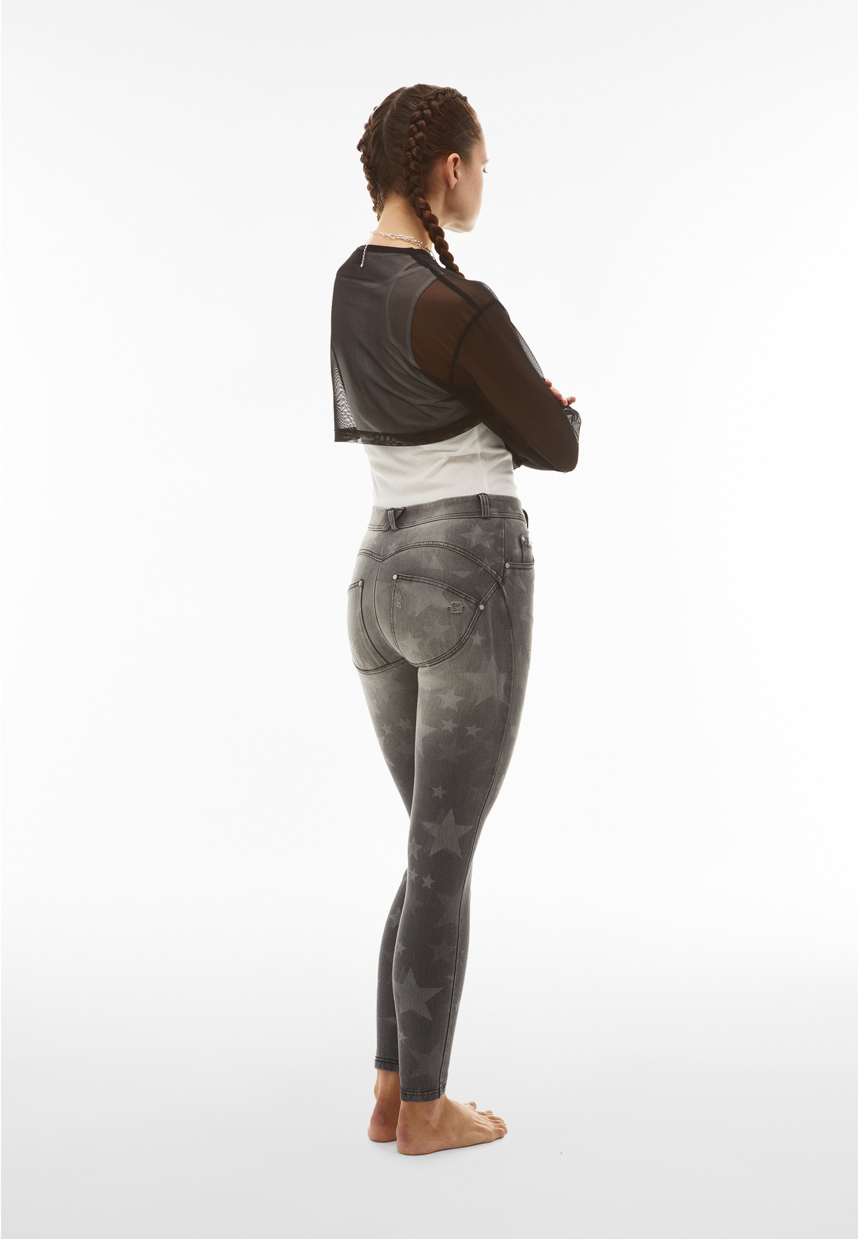freddy-wr-up-jeans-donna-navetta-stampa-stelle-distressed-skinny image 3