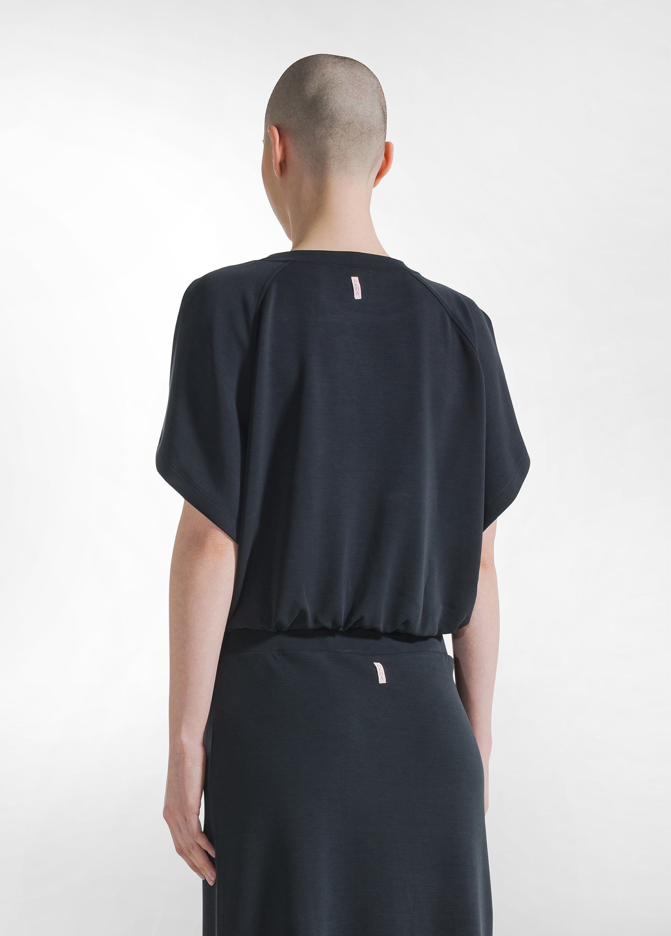 deha-felpa-soft-touch-mezza-manica-nero image 2