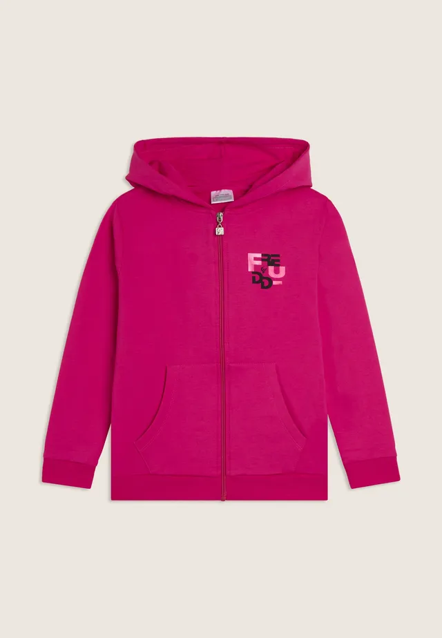 freddy-felpa-junior-oversize-full-zip-con-cappuccio-e-grafica-freddy image 1