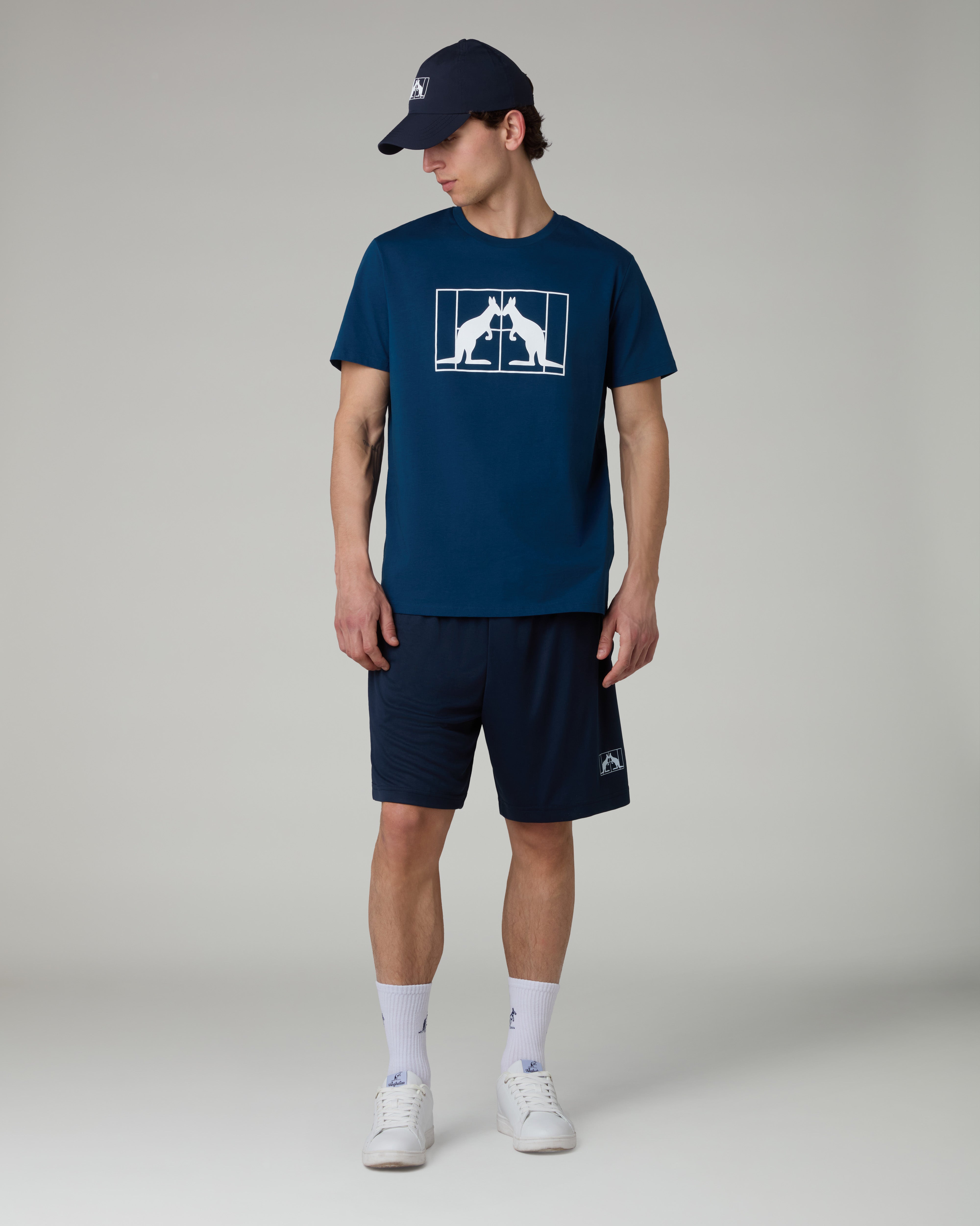 australian-gemini-t-shirt-cotone-eclipse-blue-regular-fit image 2