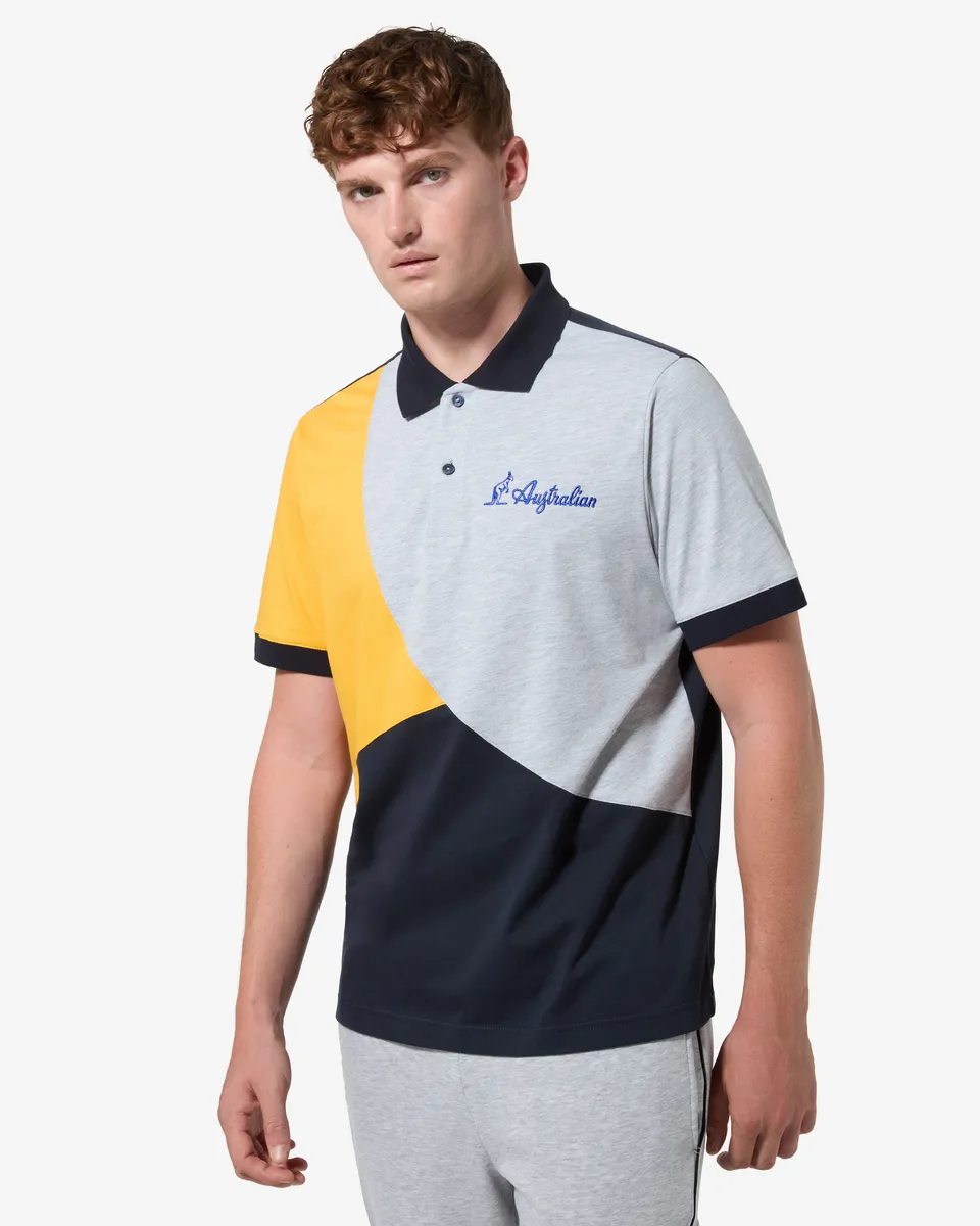 australian-anti-gravity-polo-shirt-blu-navy-in-cotone-regular-fit image 1