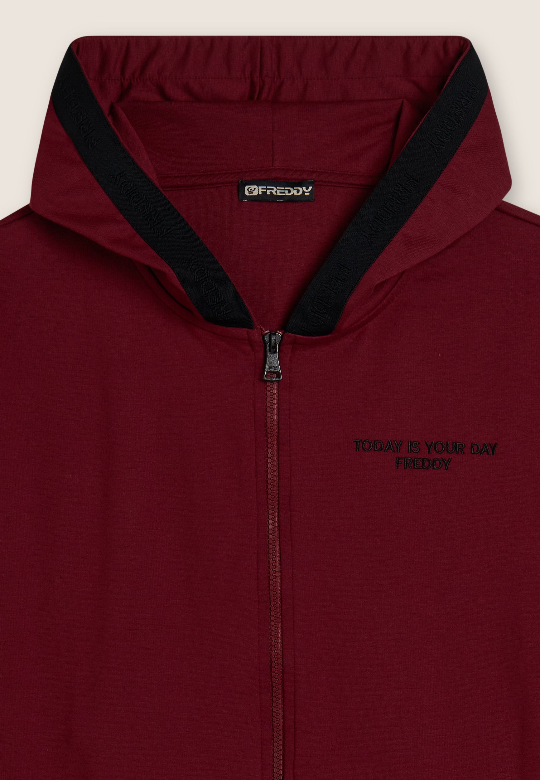 freddy-felpa-donna-full-zip-con-cappuccio-logato image 7