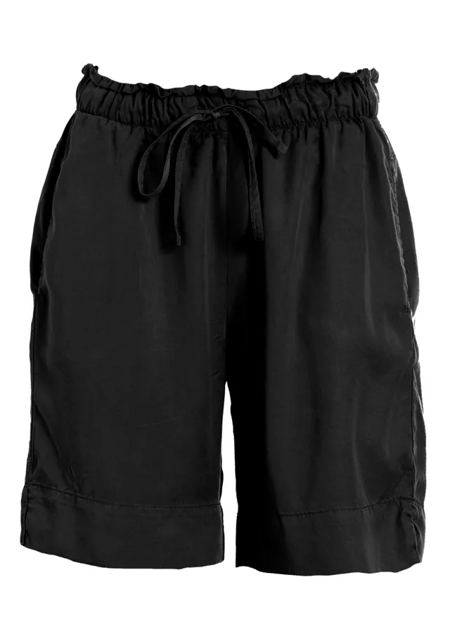 deha-shorts-in-twill-tencel-nero-a00668 image 1