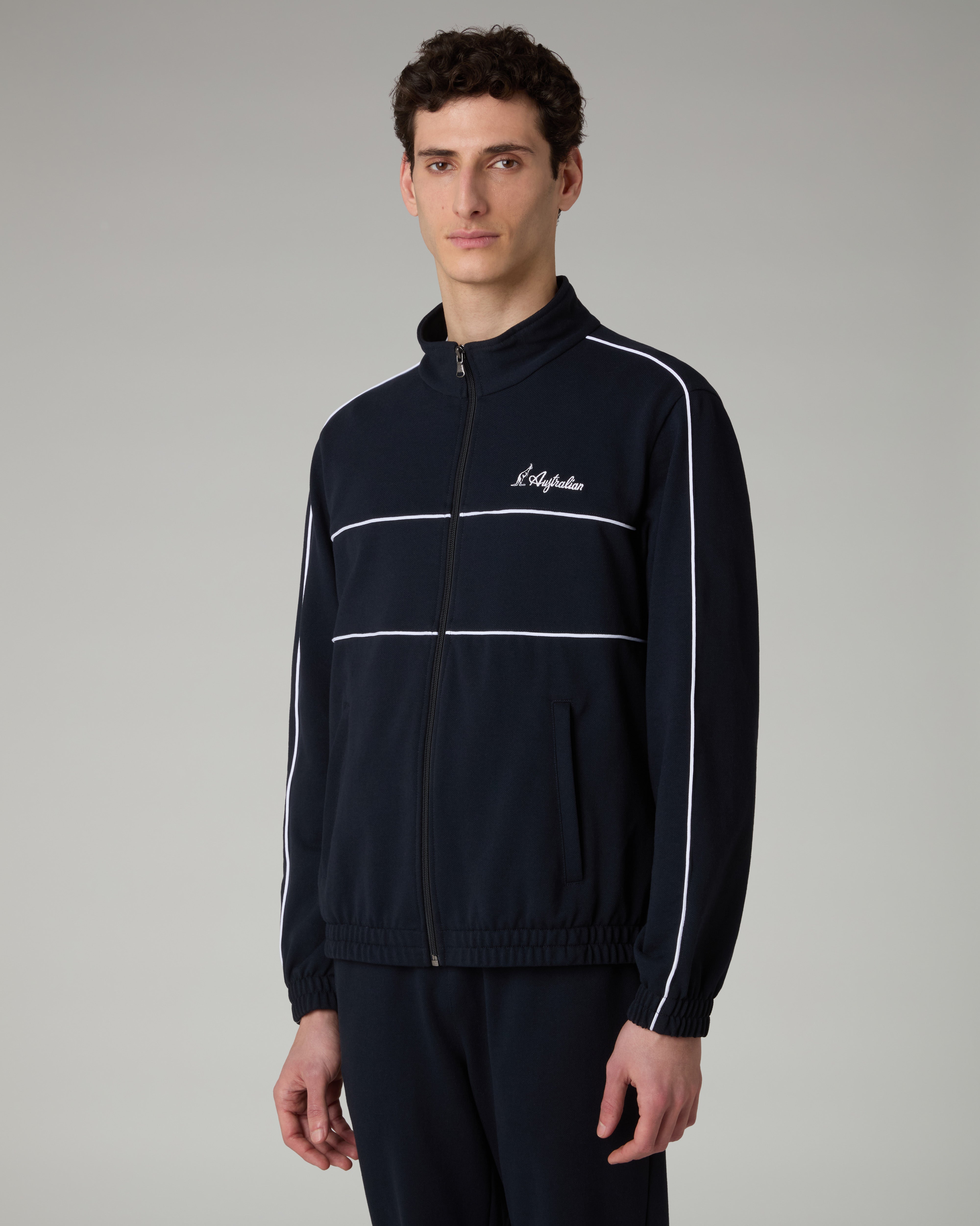 australian-mycon-piquet-tracksuit-tuta-blu-navy-made-in-italy image 3