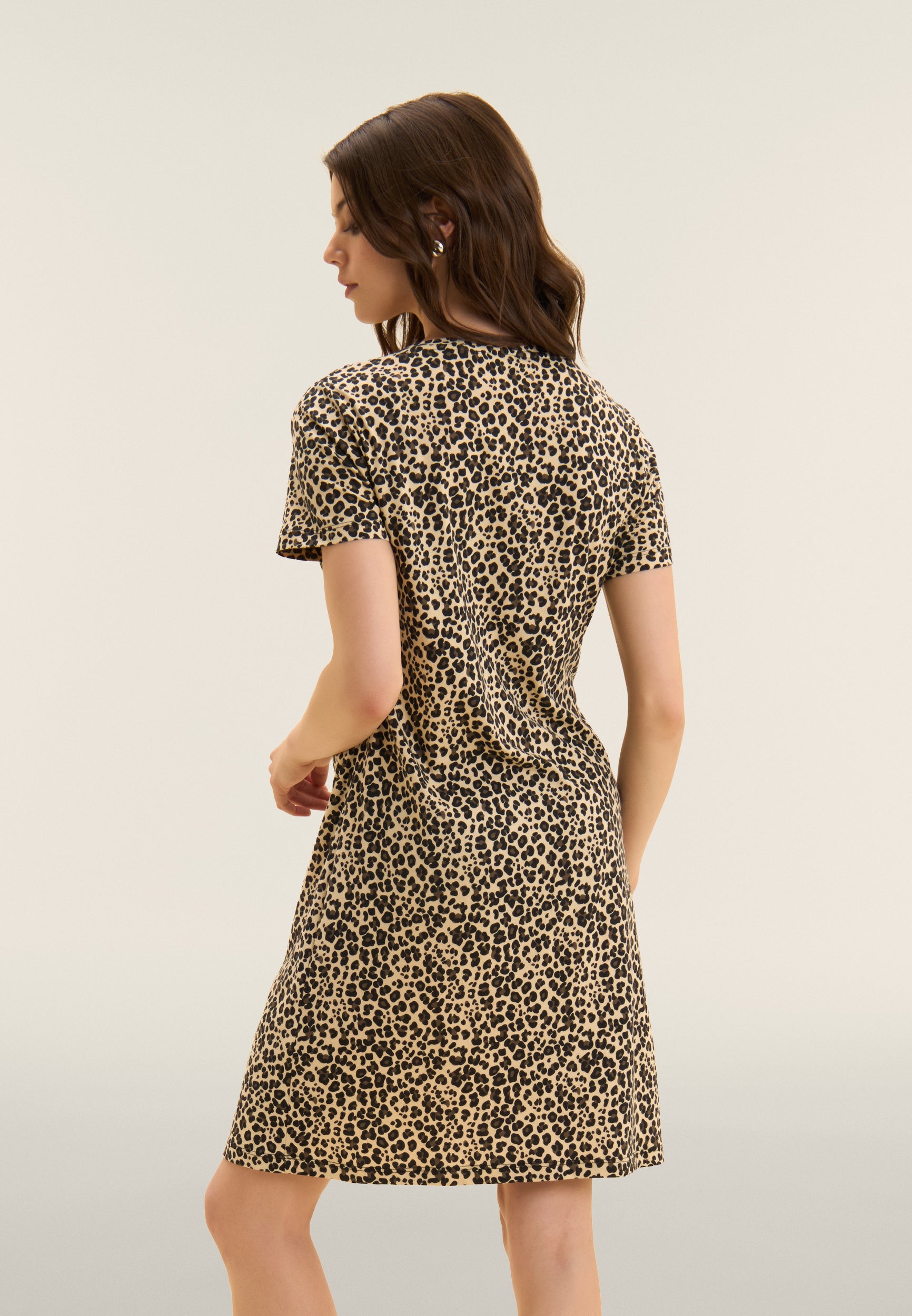 freddy-abito-animalier-jersey-nodo-laterale-sopra-ginocchio image 3