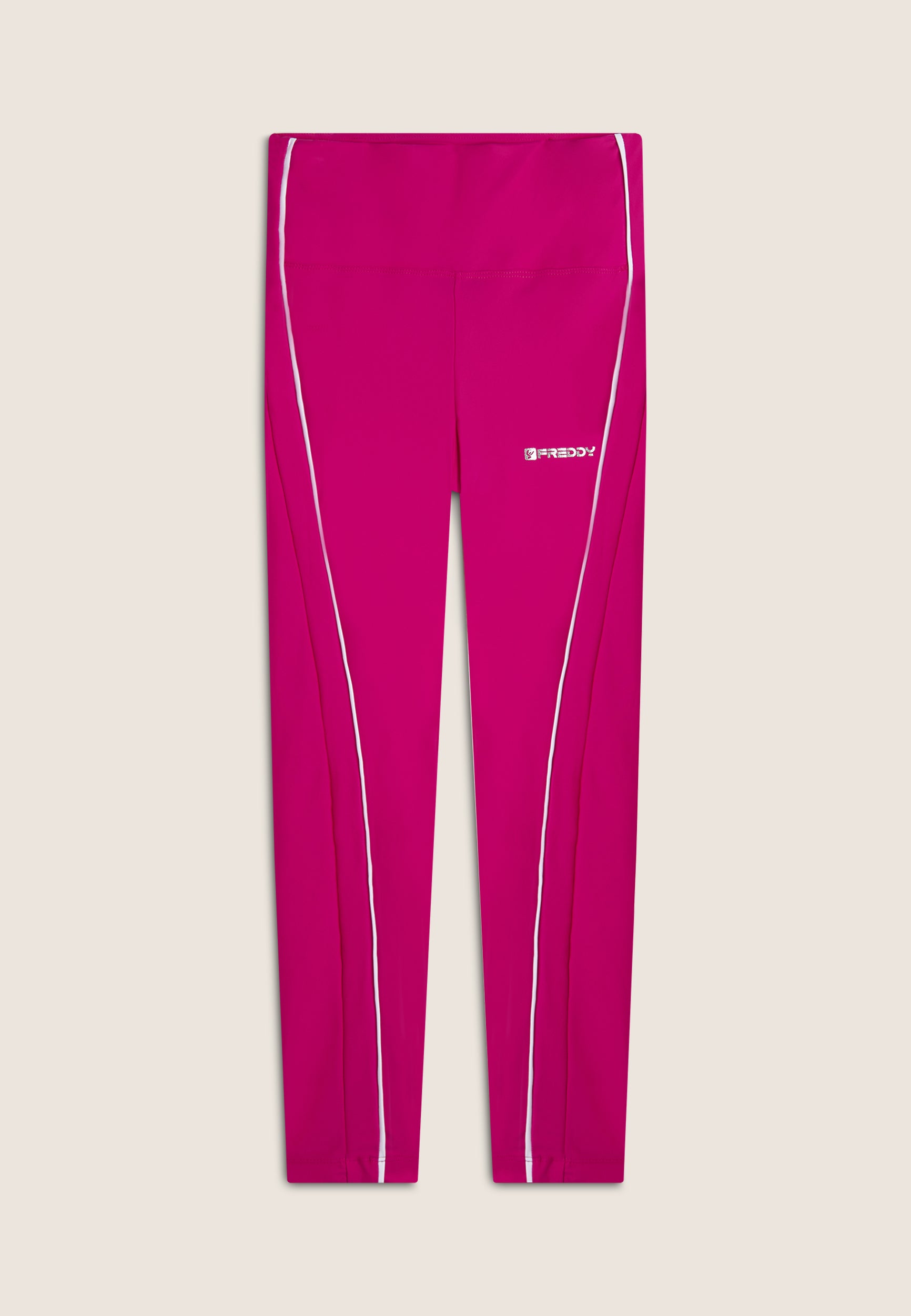 freddy-leggings-7-8-vita-alta-tecnico-lucido-con-bordature-a-contrasto image 5