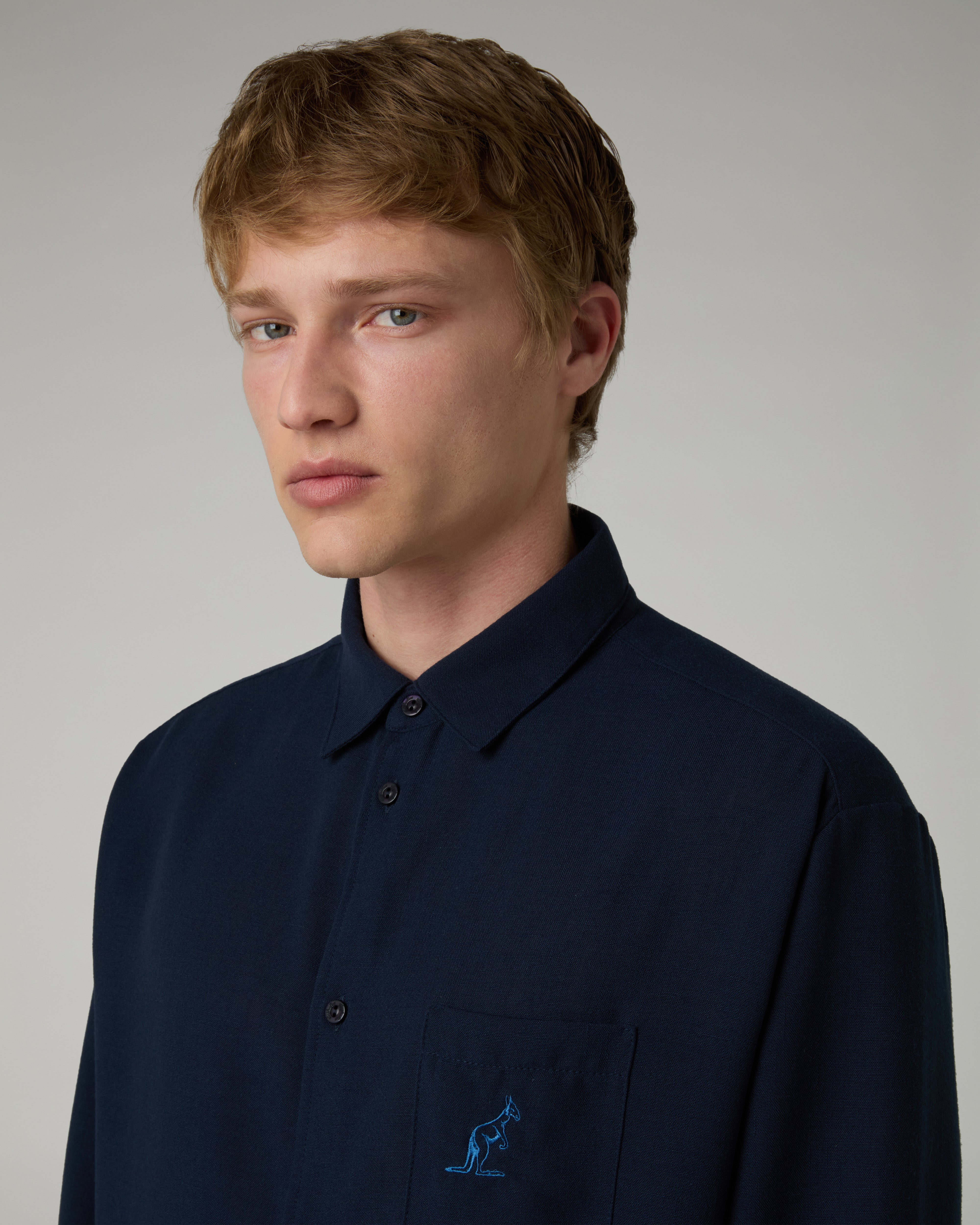 australian-doric-long-sleeve-shirt-camicia-eclipse-blue-manica-lunga image 4