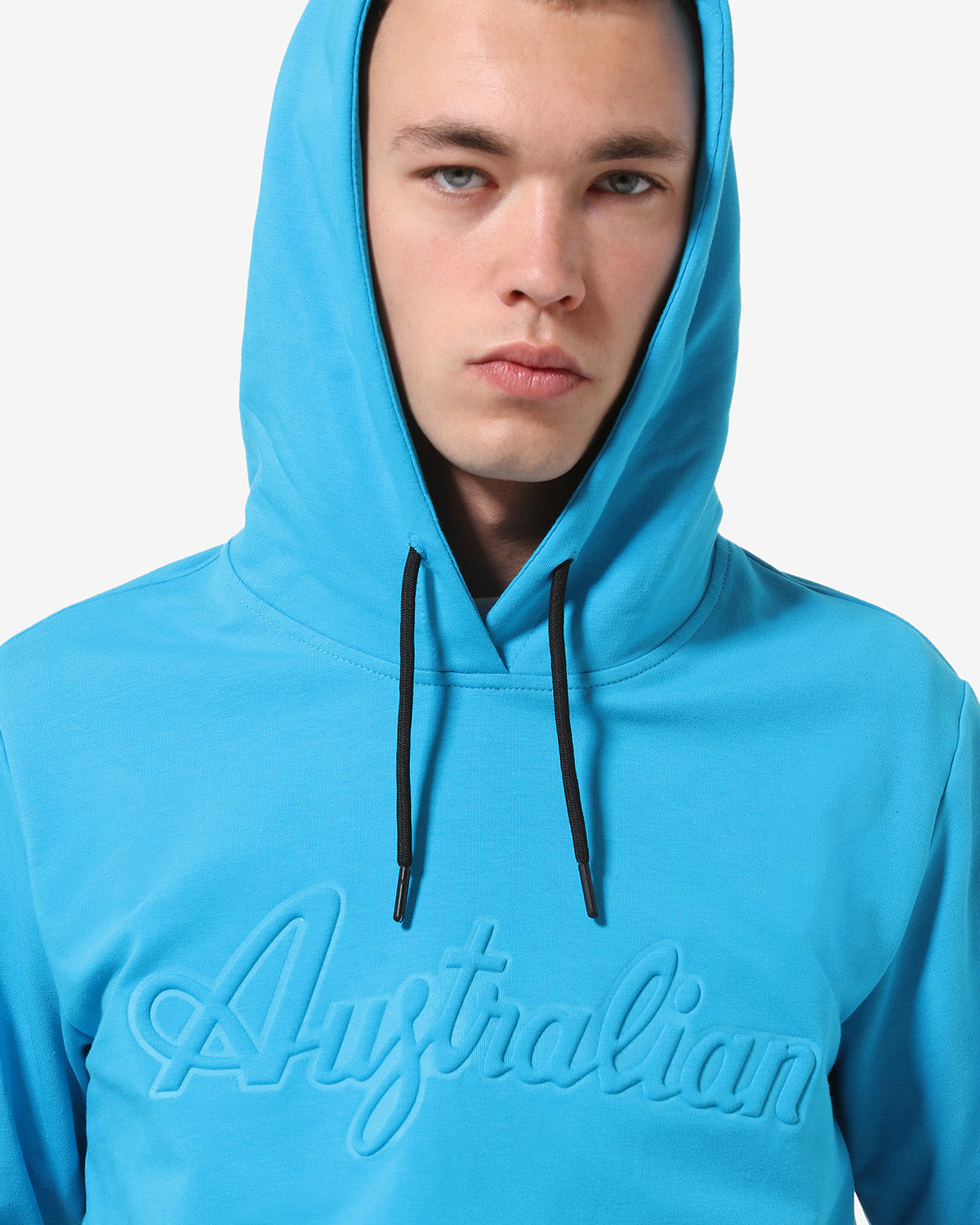 australian-dna-hoodie-swufe0039-felpa-cappuccio-uomo-turchese-glossy image 4
