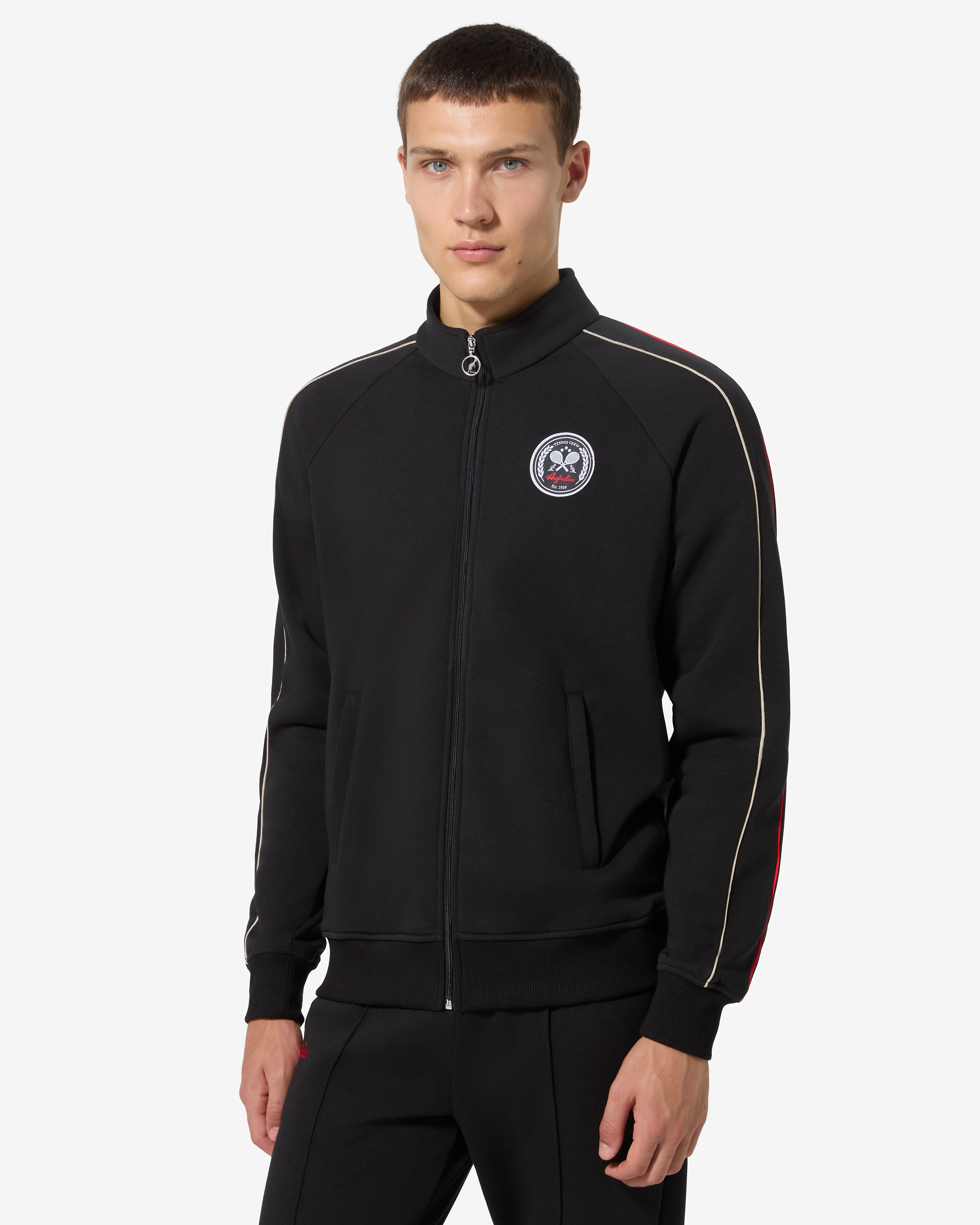 australian-tennis-crew-tuta-sportiva-invernale-nero-made-in-italy image 3