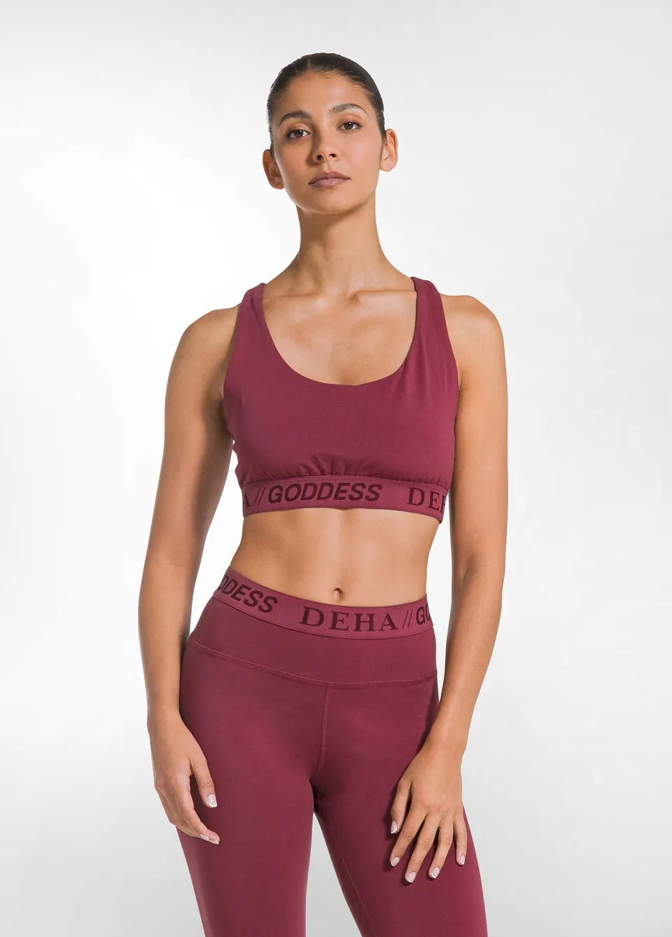 deha-top-vogatore-corto-jersey-stretch-rosso image 1