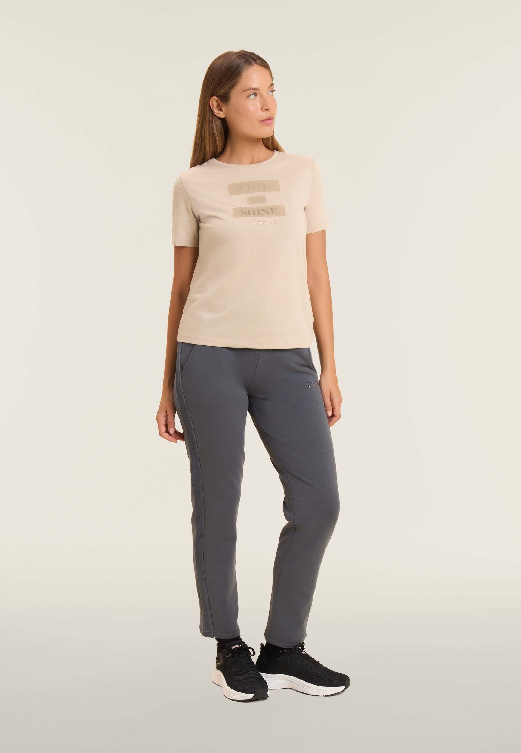 freddy-t-shirt-donna-time-to-shine-con-grafica-e-strass image 2