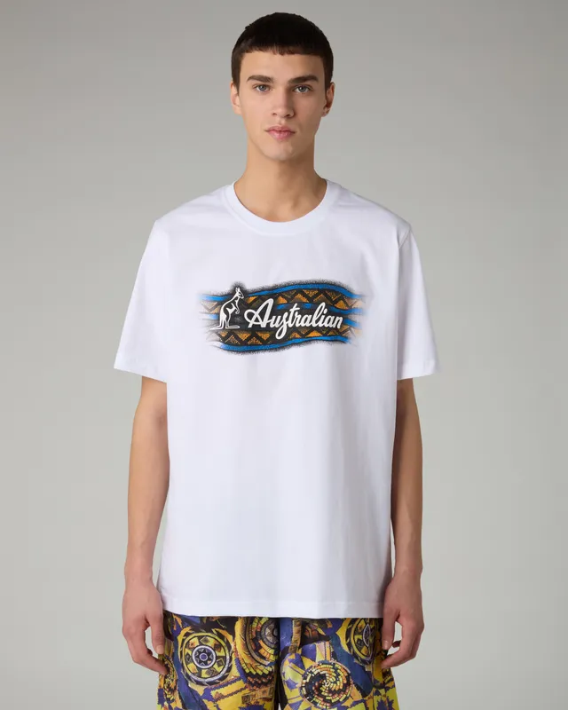 australian-mistero-cotton-t-shirt-t-shirt-bianca-stampa-serigrafica image 1