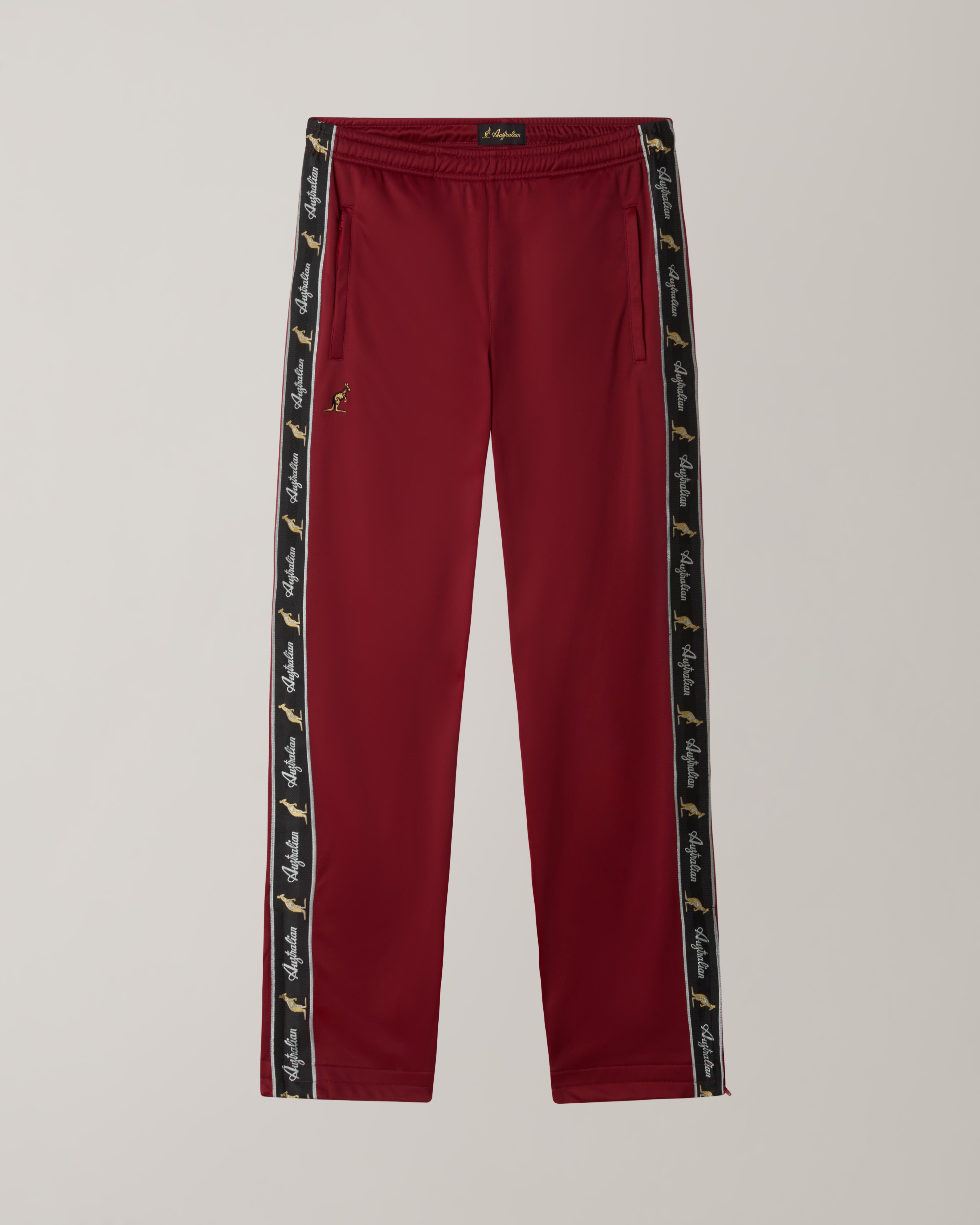 australian-acetate-track-pants-pantalone-acetato-bordeaux image 7
