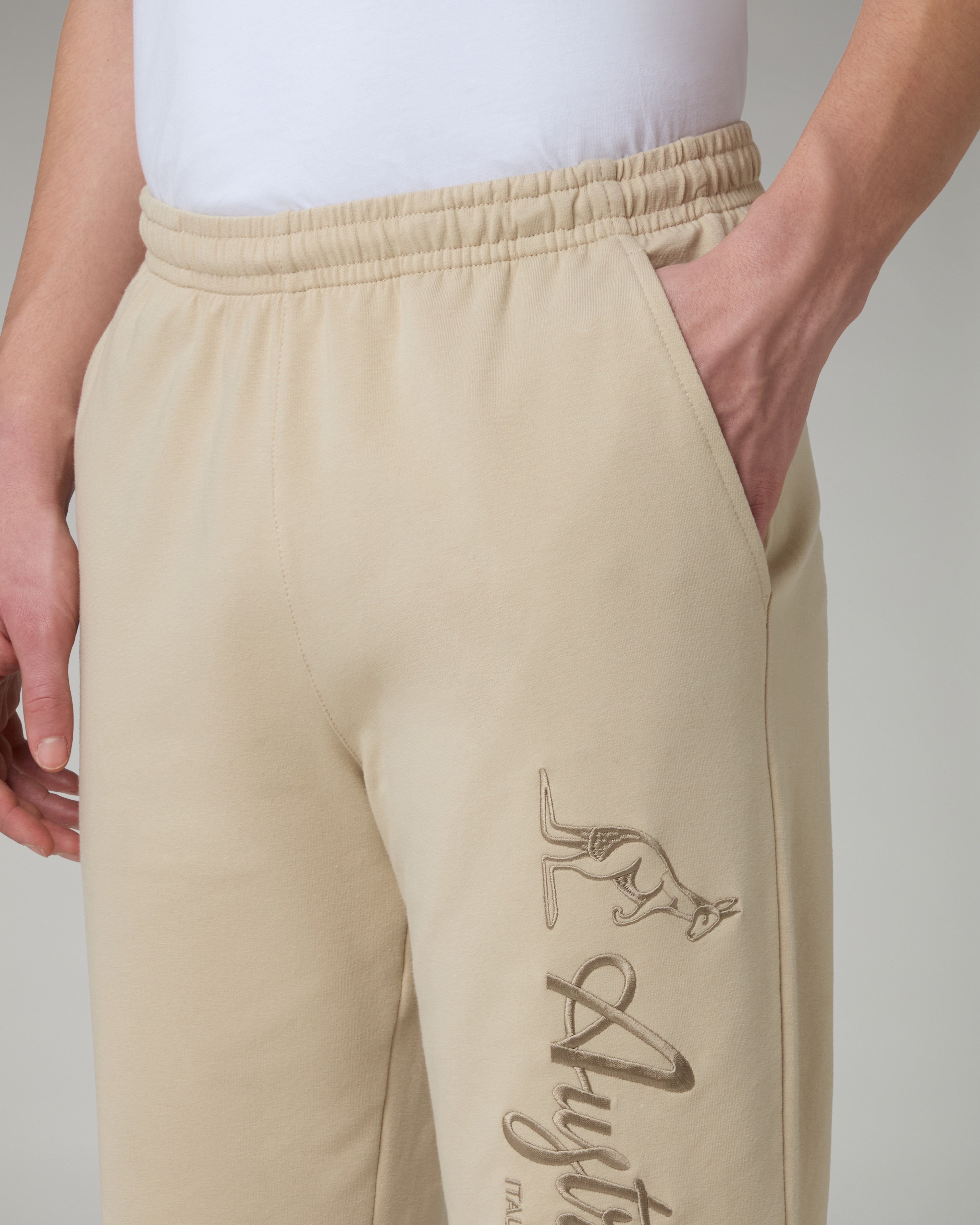 australian-statement-logo-track-pant-pantalone-felpa-sabbia image 4