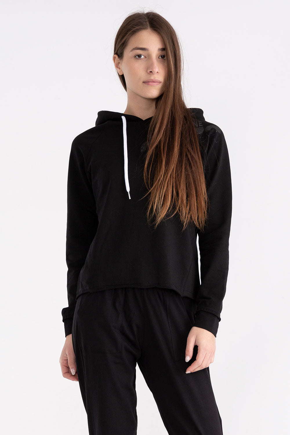 dimensione-danza-felpa-con-cappuccio-donna-con-logo-lurex image 4
