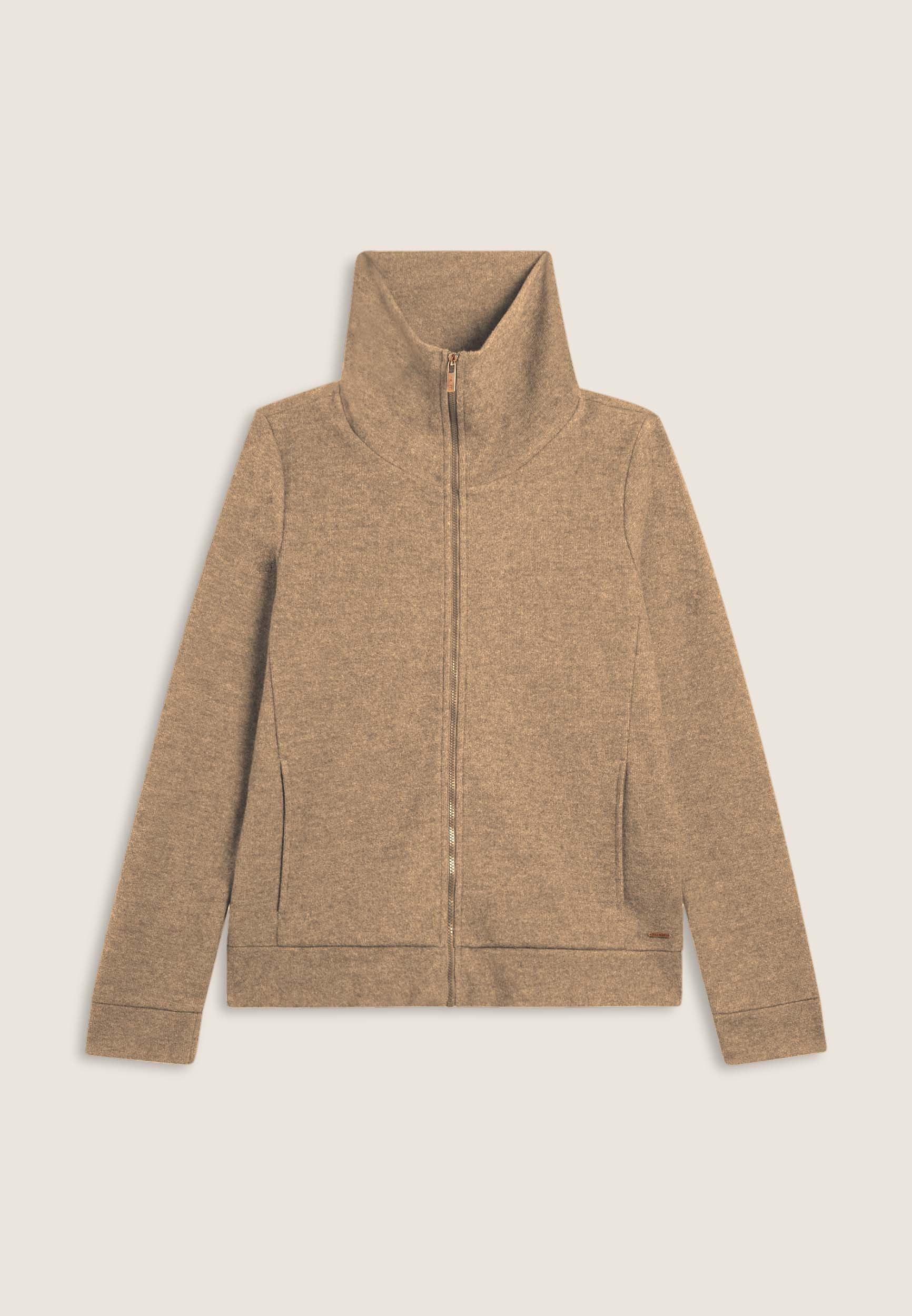 freddy-felpa-donna-full-zip-collo-alto-effetto-tricot image 8
