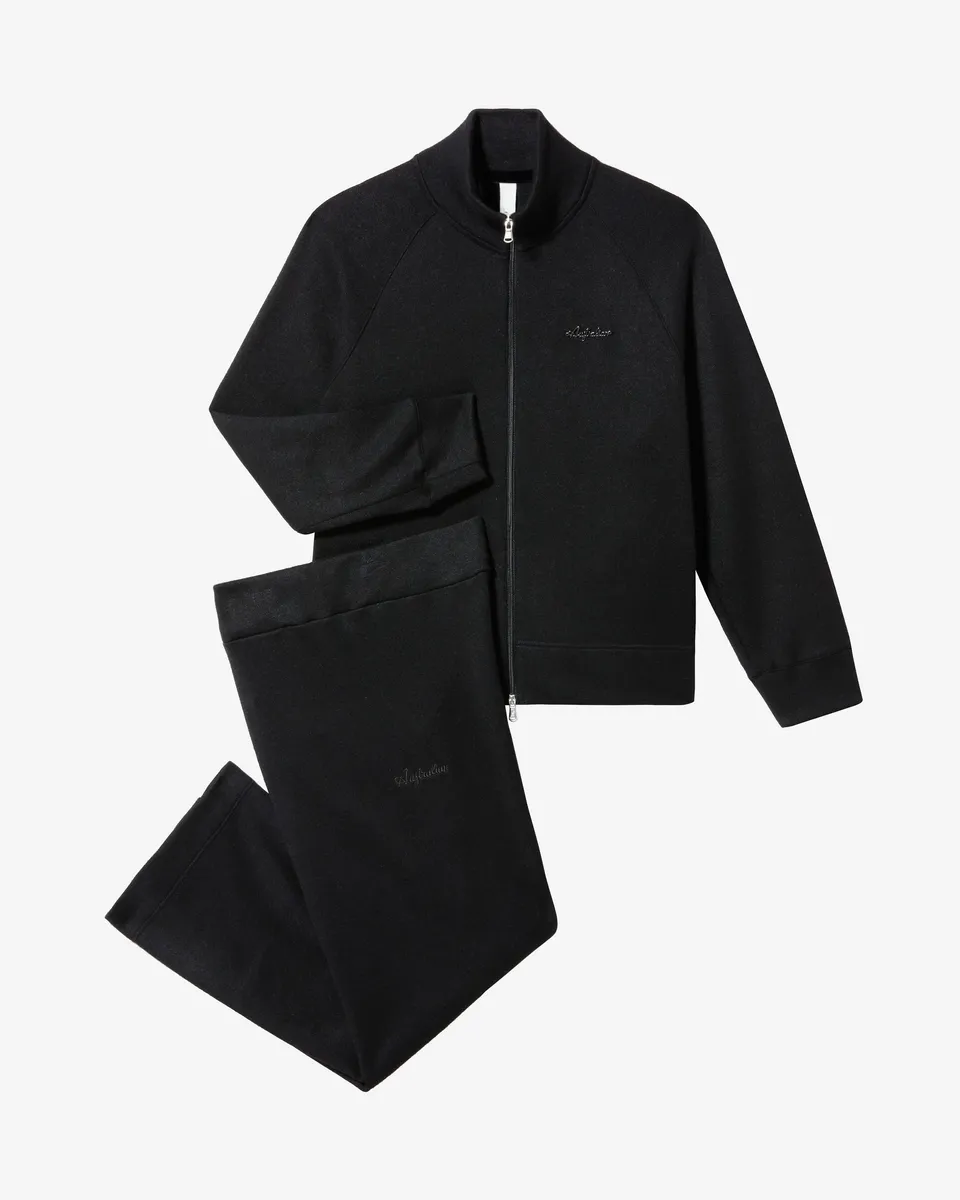 australian-comfy-tracksuit-tuta-full-zip-nero image 1