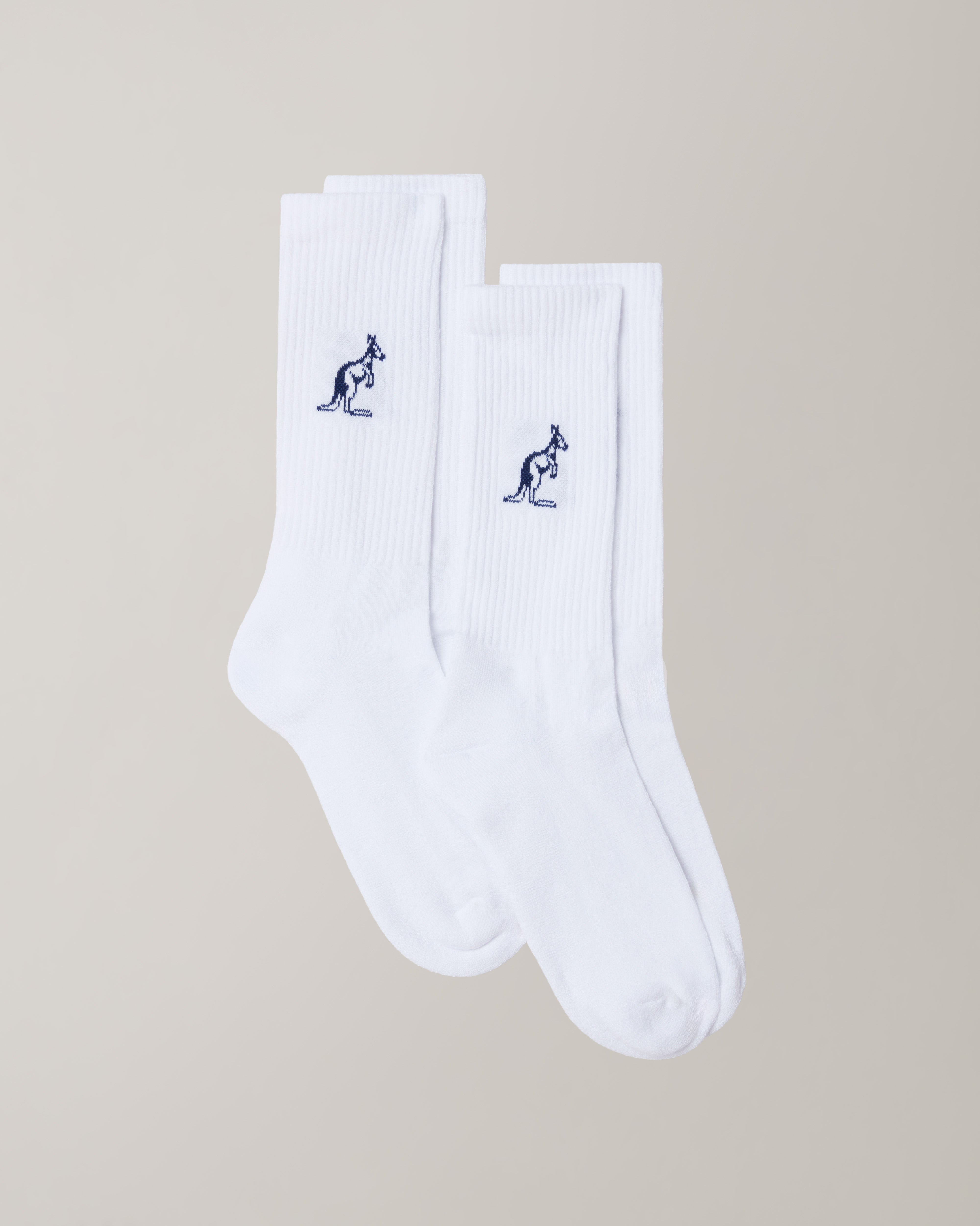 australian-bi-pack-calze-cotone-bianche-tennis-2-paia image 1