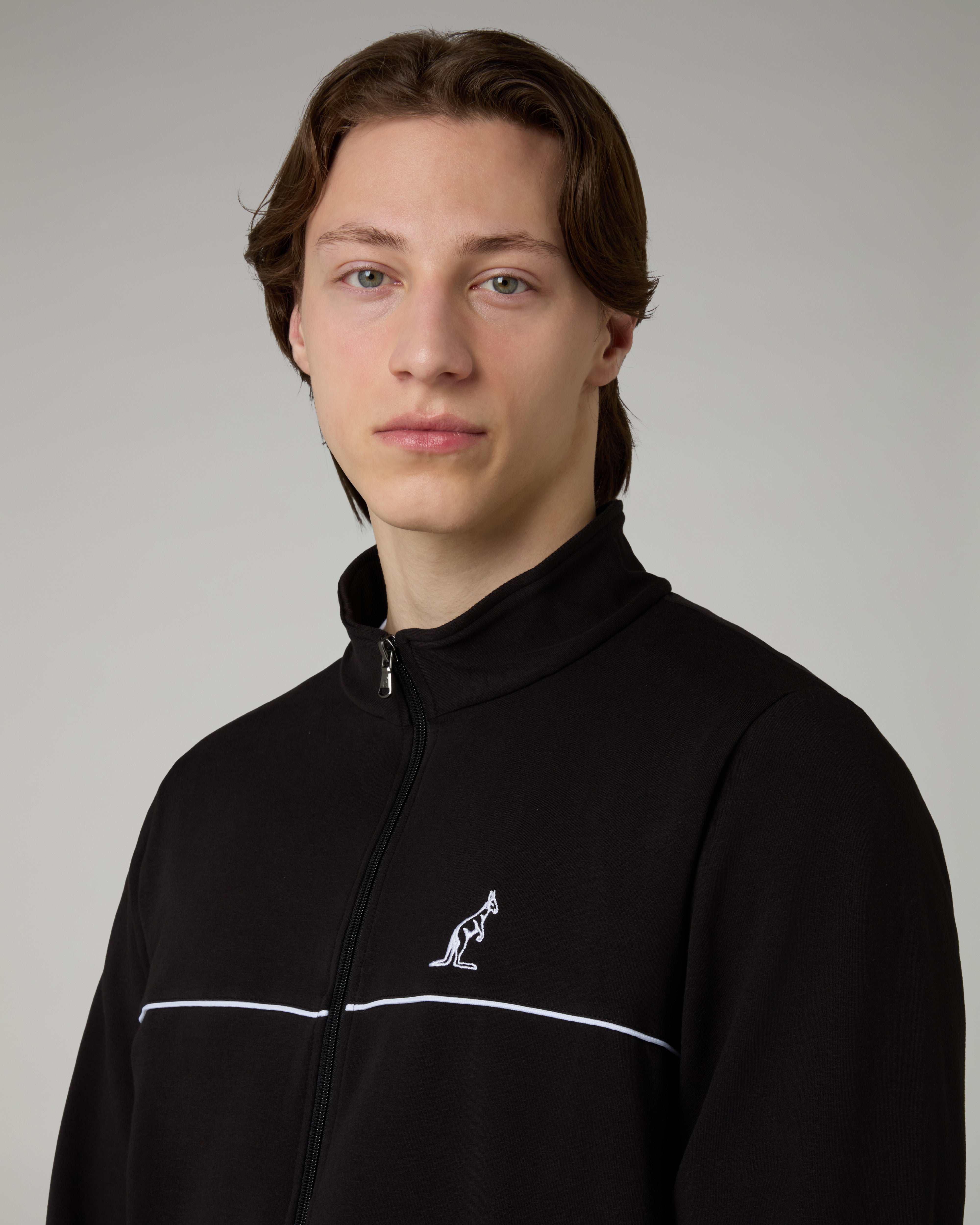 australian-essential-line-tracksuit-tuta-nera-full-zip image 4