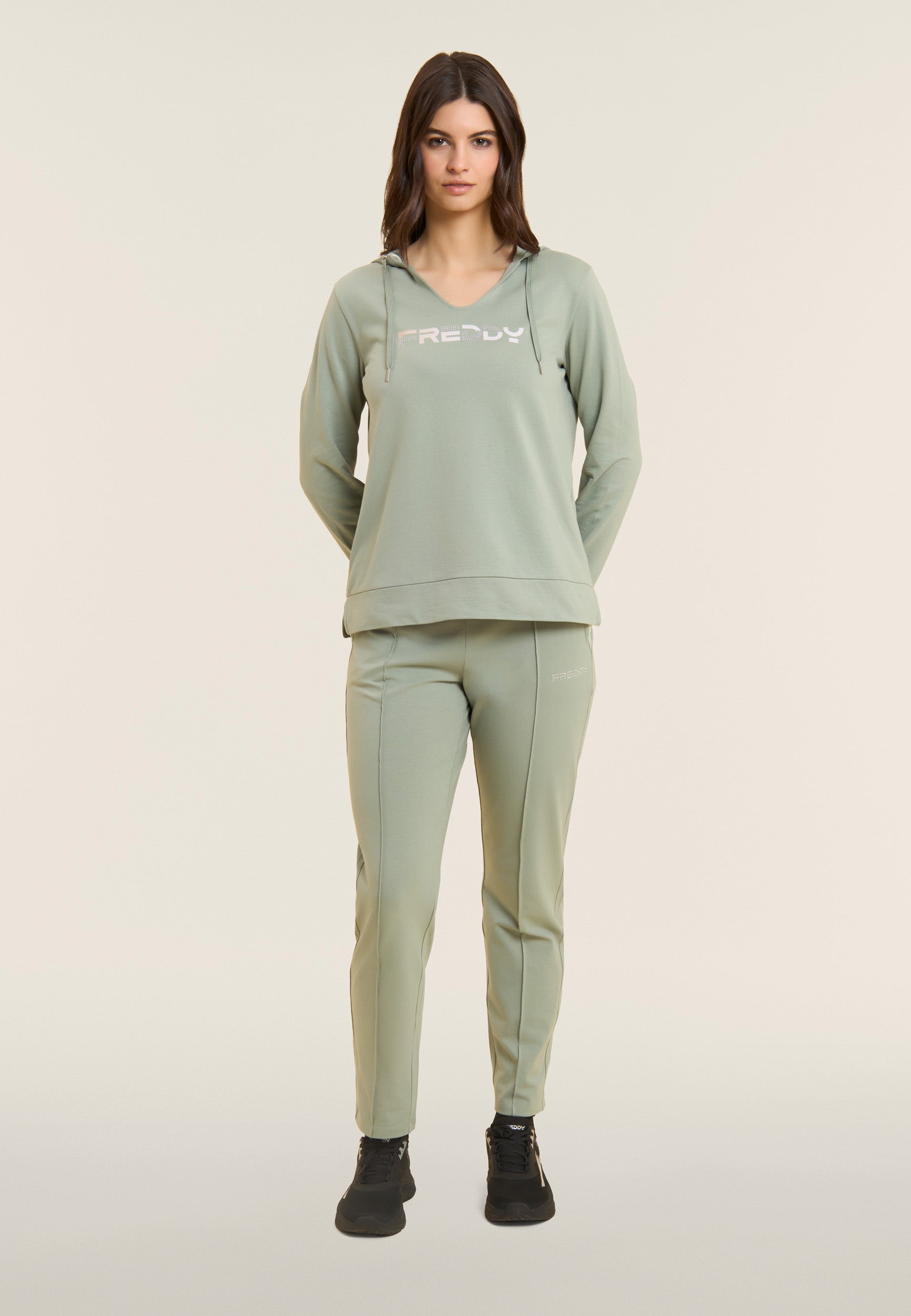 freddy-pantaloni-sportivi-slim-con-cucitura-centrale image 2