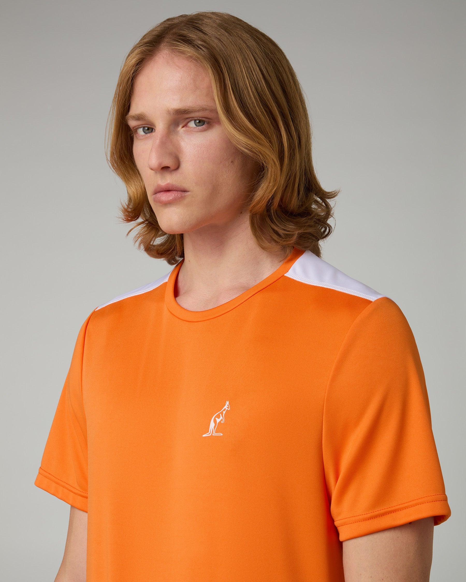 australian-court-t-shirt-tecnica-ace-arancio-acceso image 4