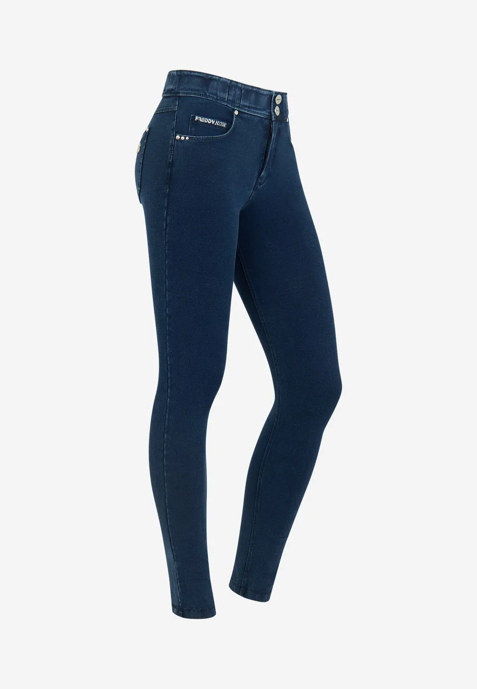 freddy-n-o-w-pants-pantalone-jeggings-skinny-vita-media-in-jersey-denim image 1