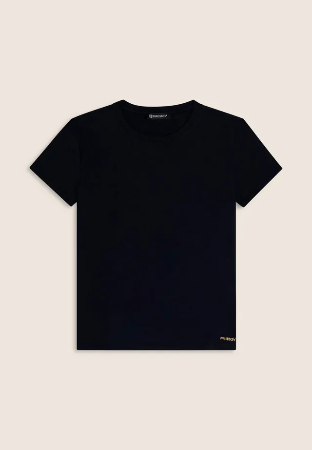 freddy-t-shirt-donna-in-cotone-stretch-a-maniche-corte image 1