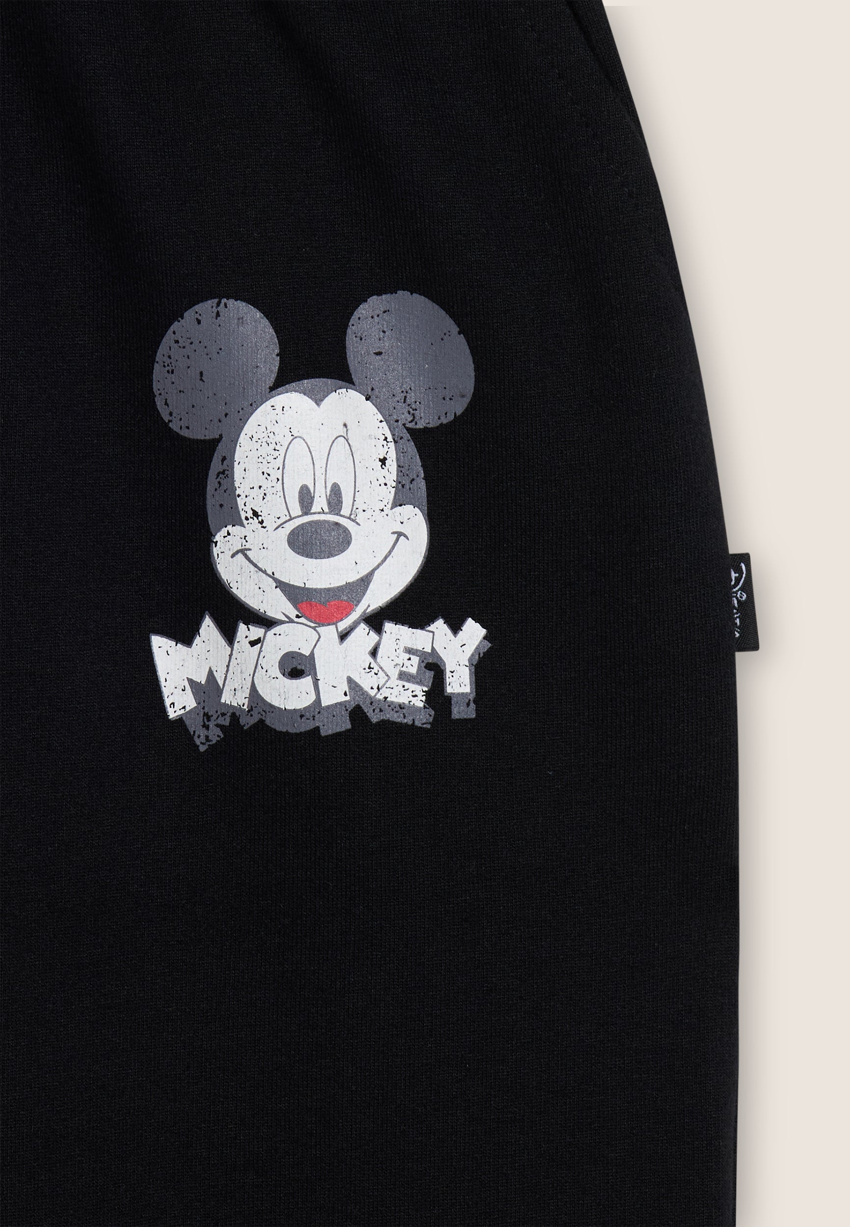 freddy-pantaloni-jogger-neri-regular-fit-con-stampa-mickey-mouse image 3