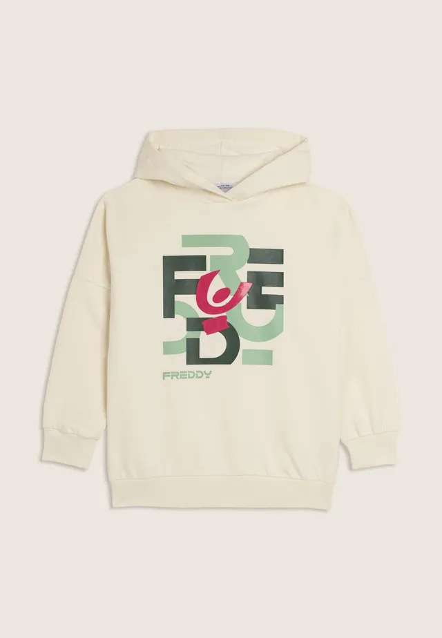 freddy-felpa-junior-oversize-con-cappuccio-e-grafica-multicolor image 1