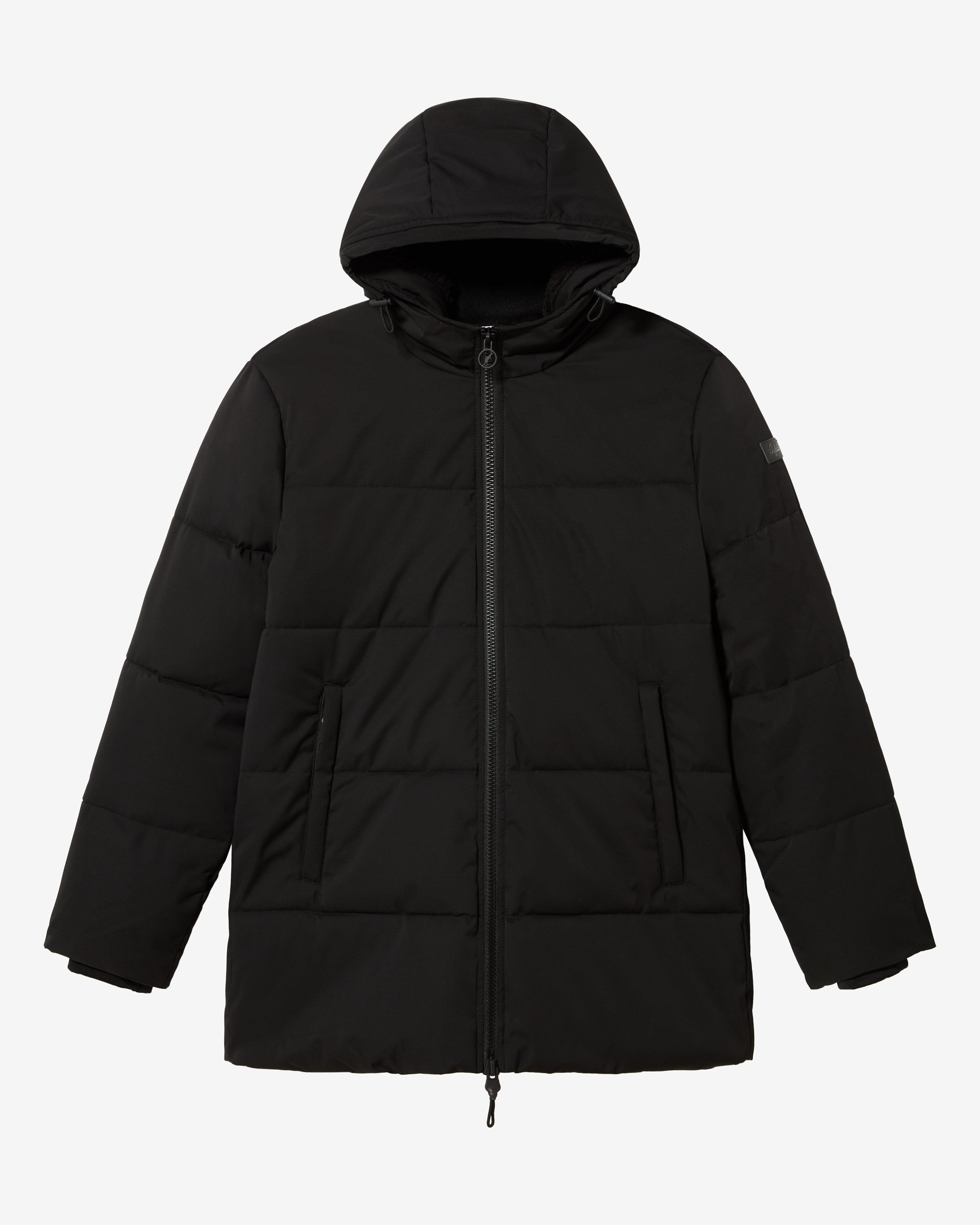 australian-jaquard-jacket-nera-con-cappuccio image 1