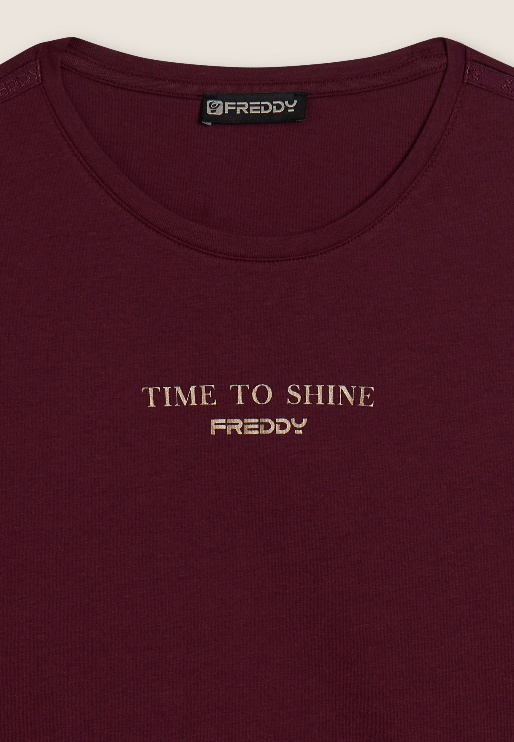 freddy-wr-up-t-shirt-donna-manica-lunga-banda-logata-time-to-shine image 7