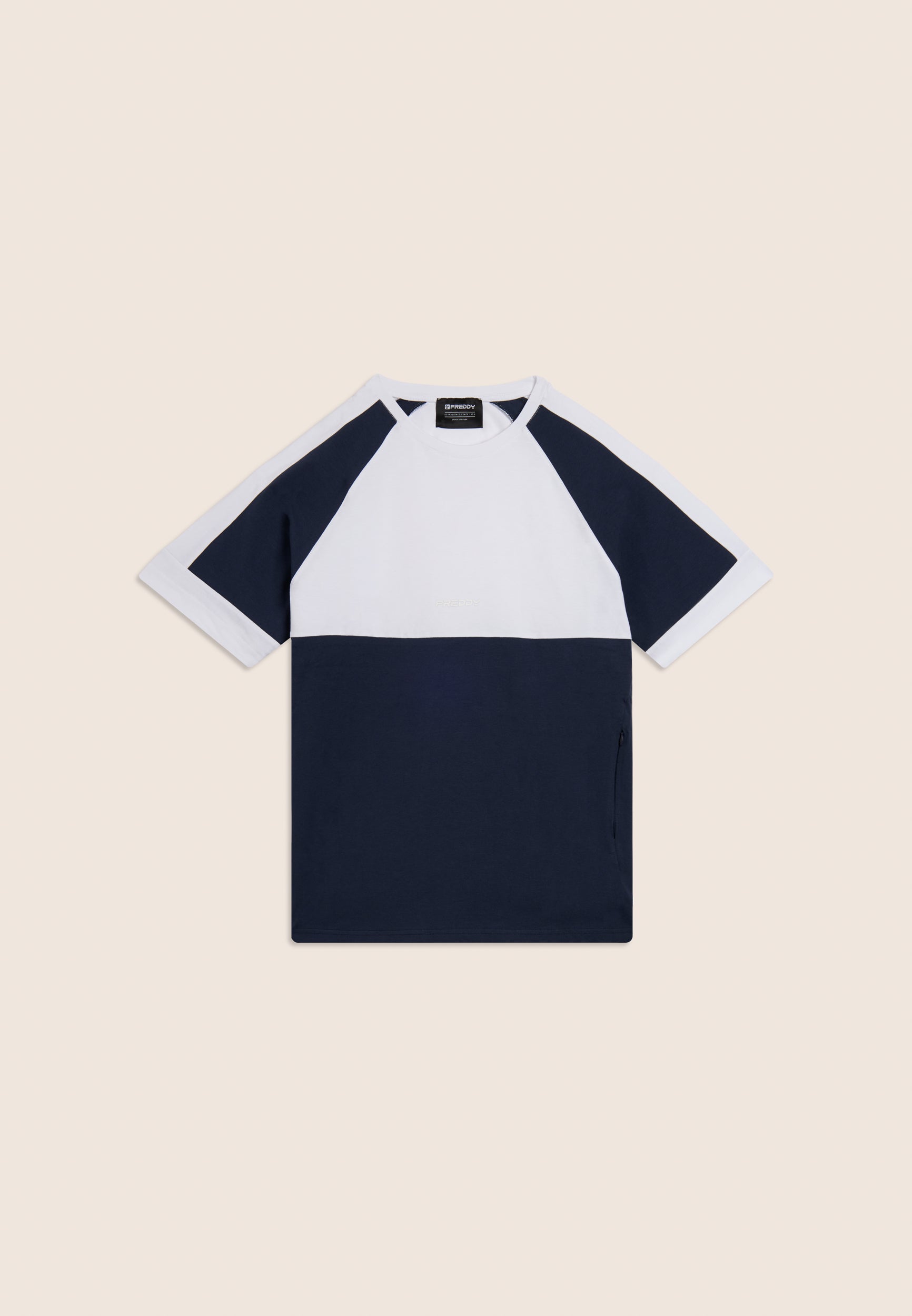 freddy-t-shirt-con-blocchi-di-colore-in-jersey-di-cotone image 4
