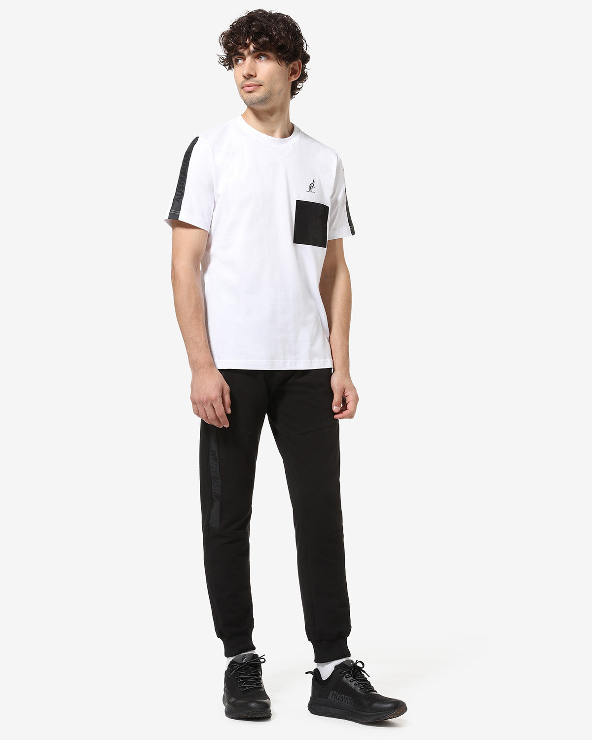 australian-impact-t-shirt-maglietta-cotone-bianca-con-taschino-memory image 2