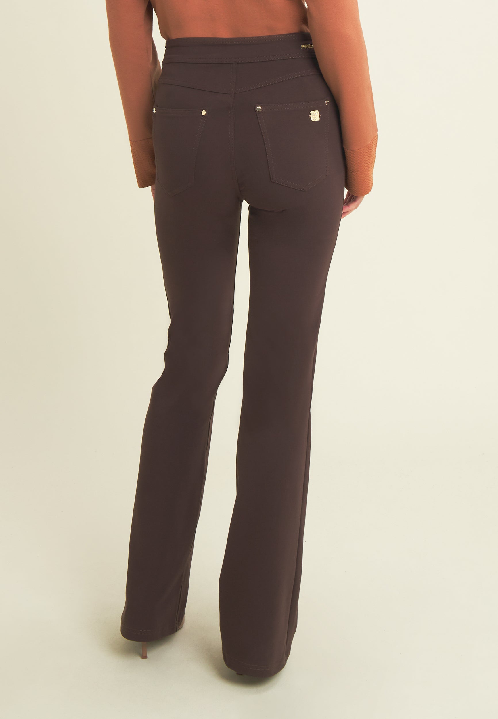 freddy-pantaloni-n-o-w-flare-vita-alta-bande-incrociate image 3