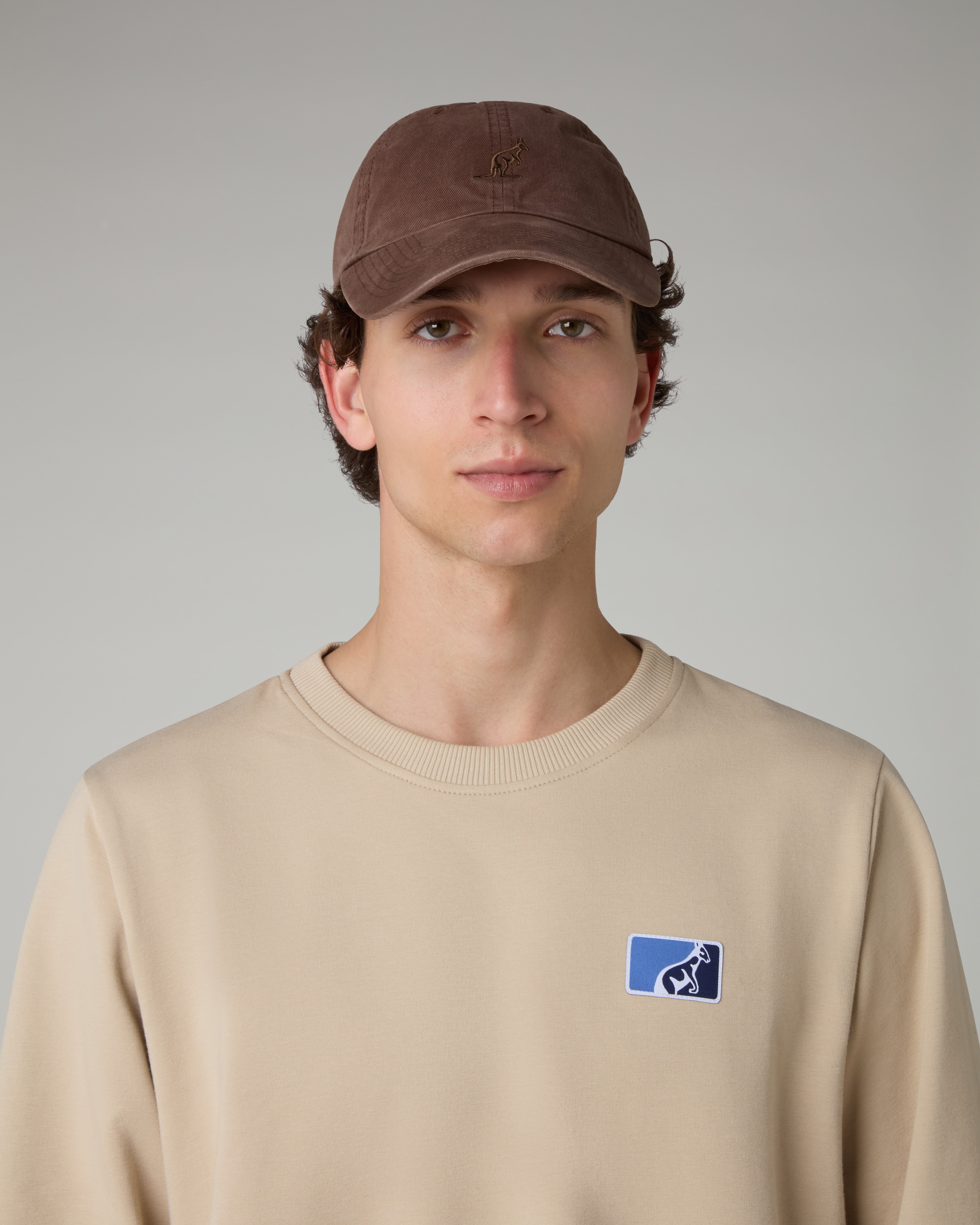 australian-washed-cotton-cap-cappellino-dad-hat-cacao-washed image 3