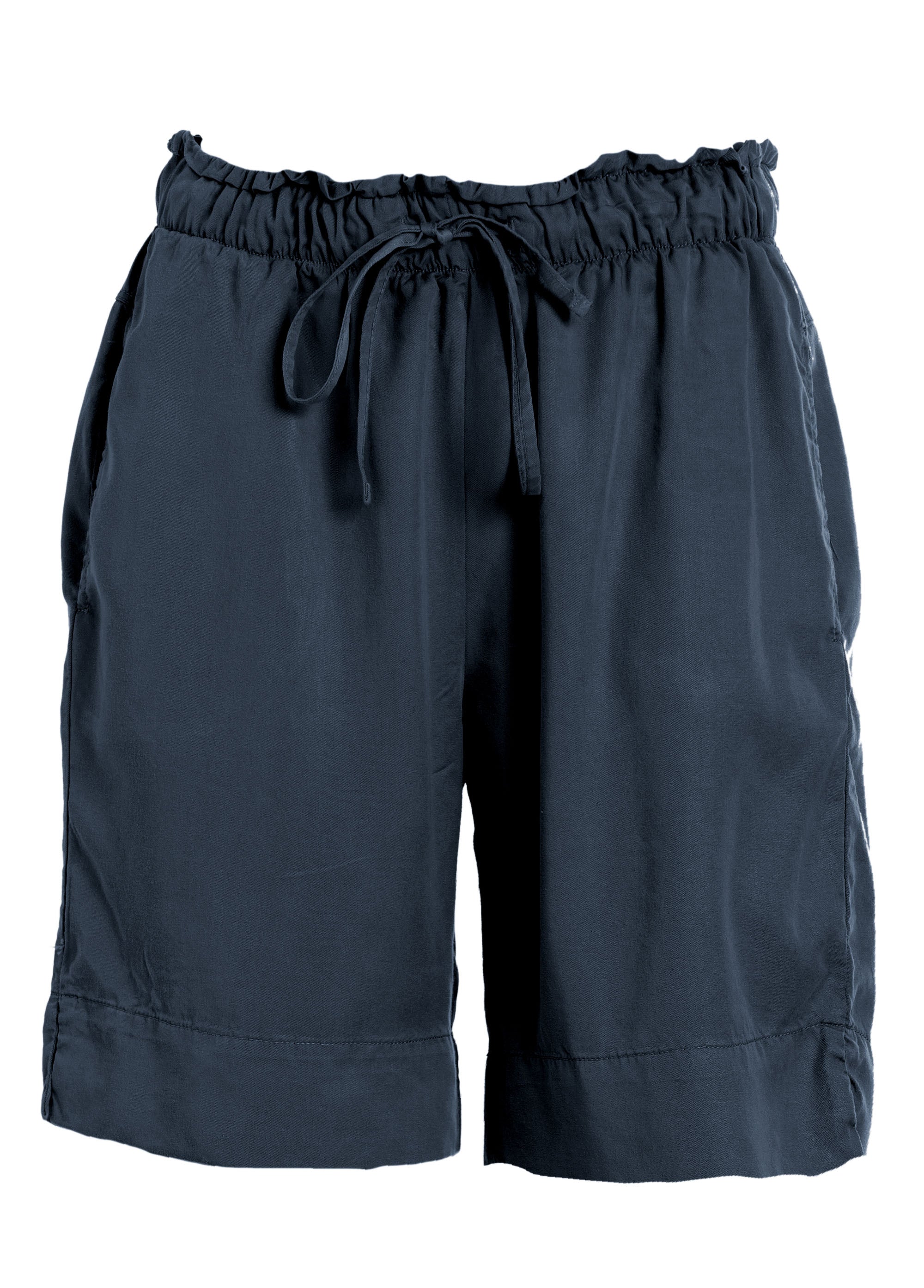 deha-shorts-in-viscosa-crepe-blu-modello-a00637 image 5