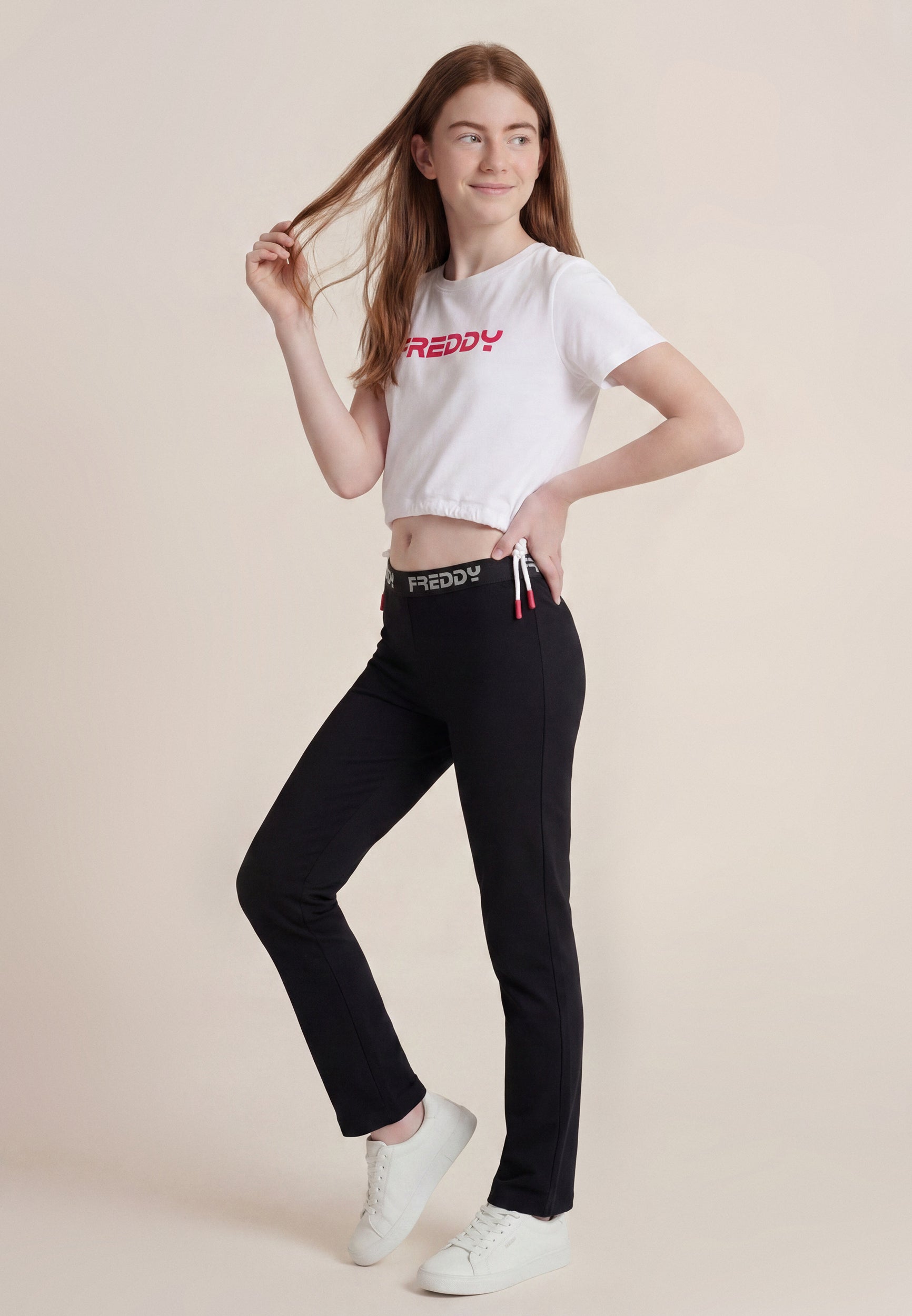 freddy-t-shirt-cropped-bambina-e-ragazza-con-coulisse-regolabile image 2