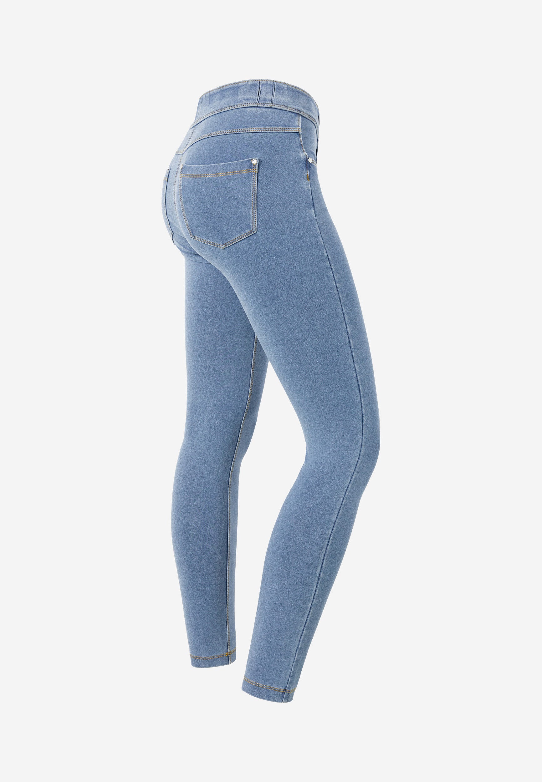 freddy-n-o-w-pantaloni-skinny-vita-media-in-jersey-denim image 7