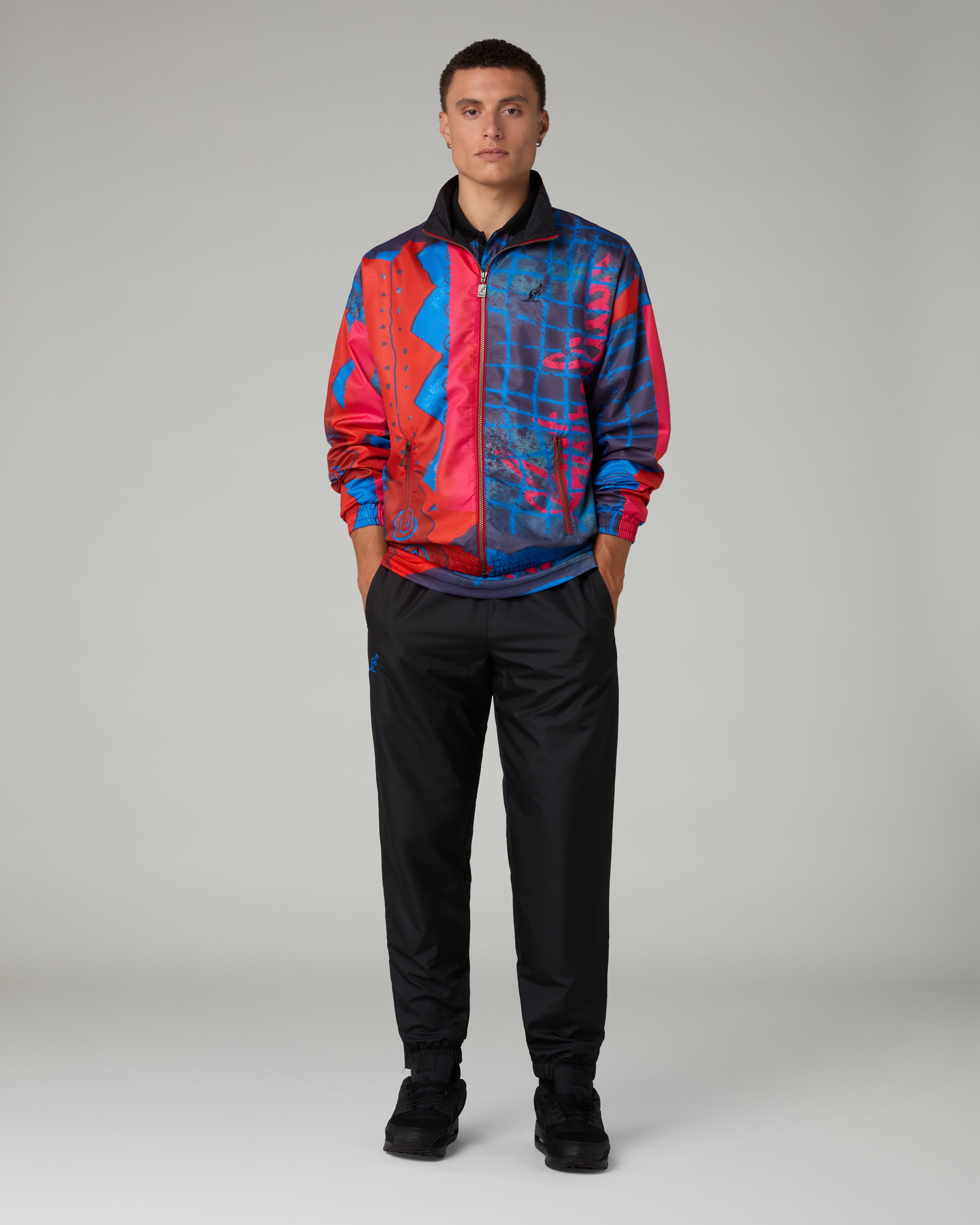 australian-randall-v-track-pant-pantalone-tuta-nero image 2