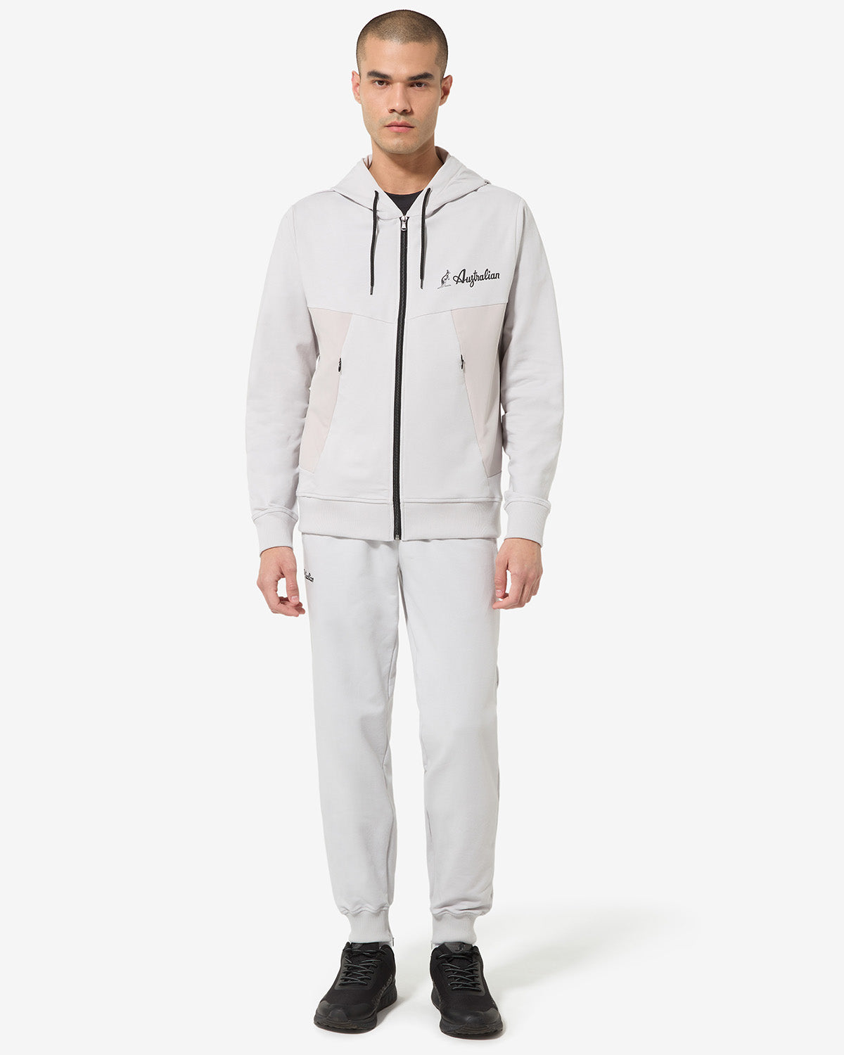 australian-urban-track-pant-pantaloni-felpa-slim-cenere image 2