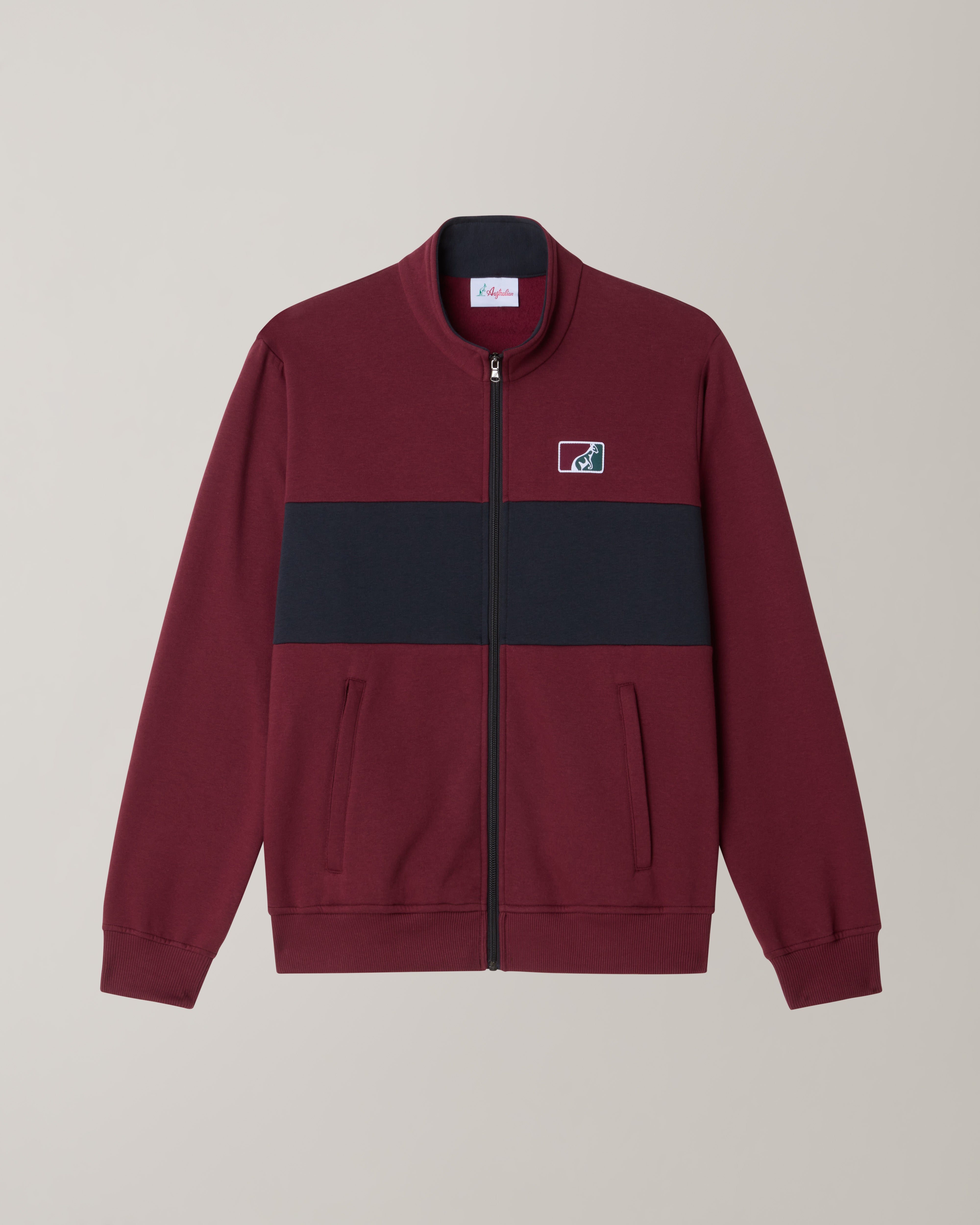 australian-posh-fleece-track-jacket-rubino-giacca-felpa-invernale image 8