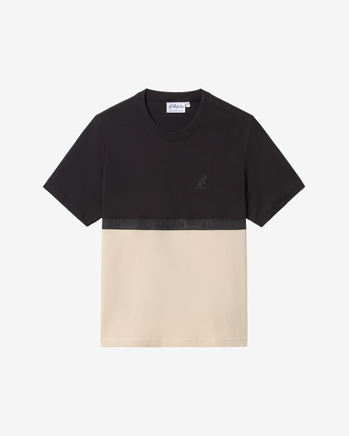 australian-color-block-t-shirt-lsuts0018-t-shirt-cotone-sabbia-regular-fit image 5