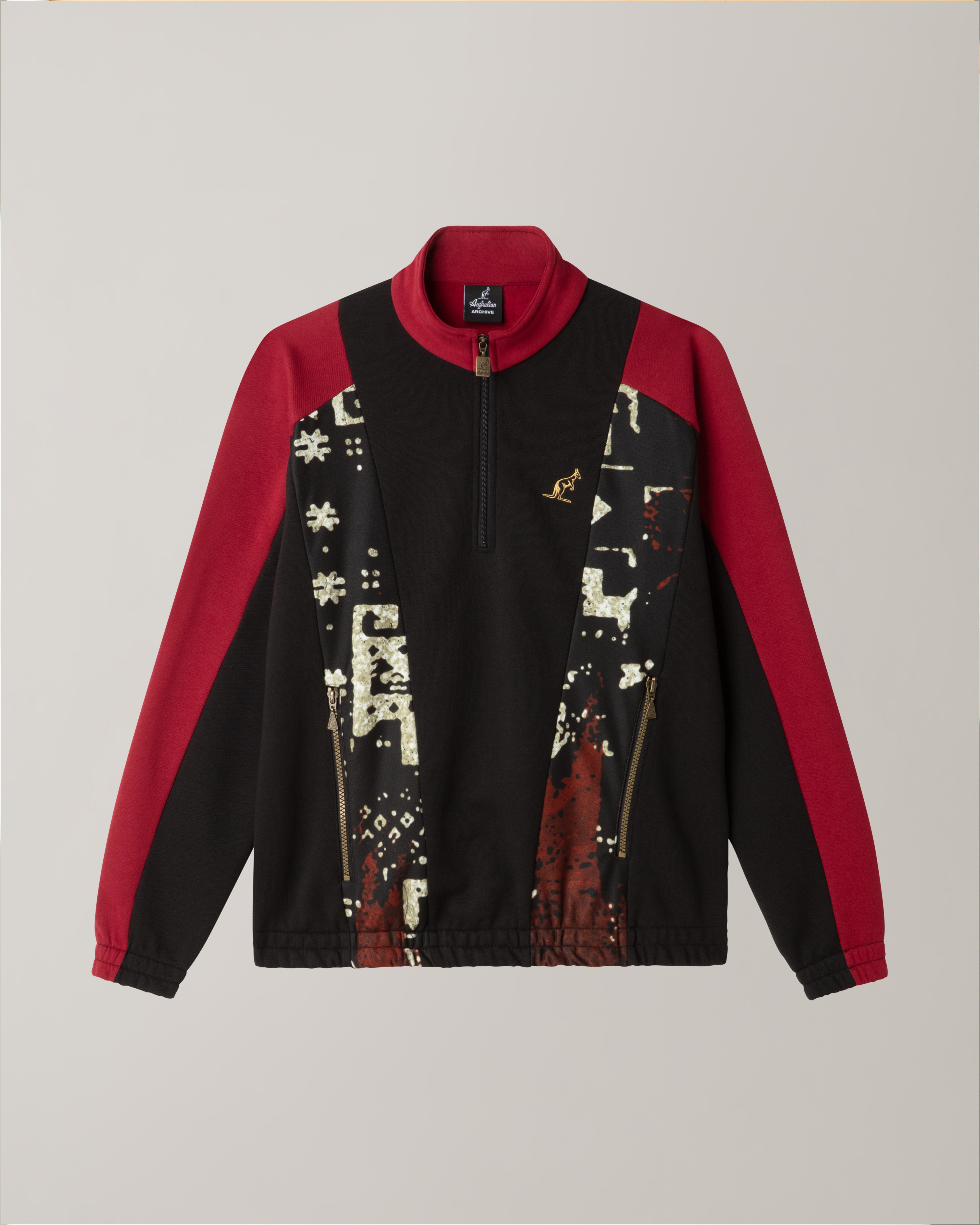 australian-arak-felpa-half-zip-mezza-zip-heritage image 7