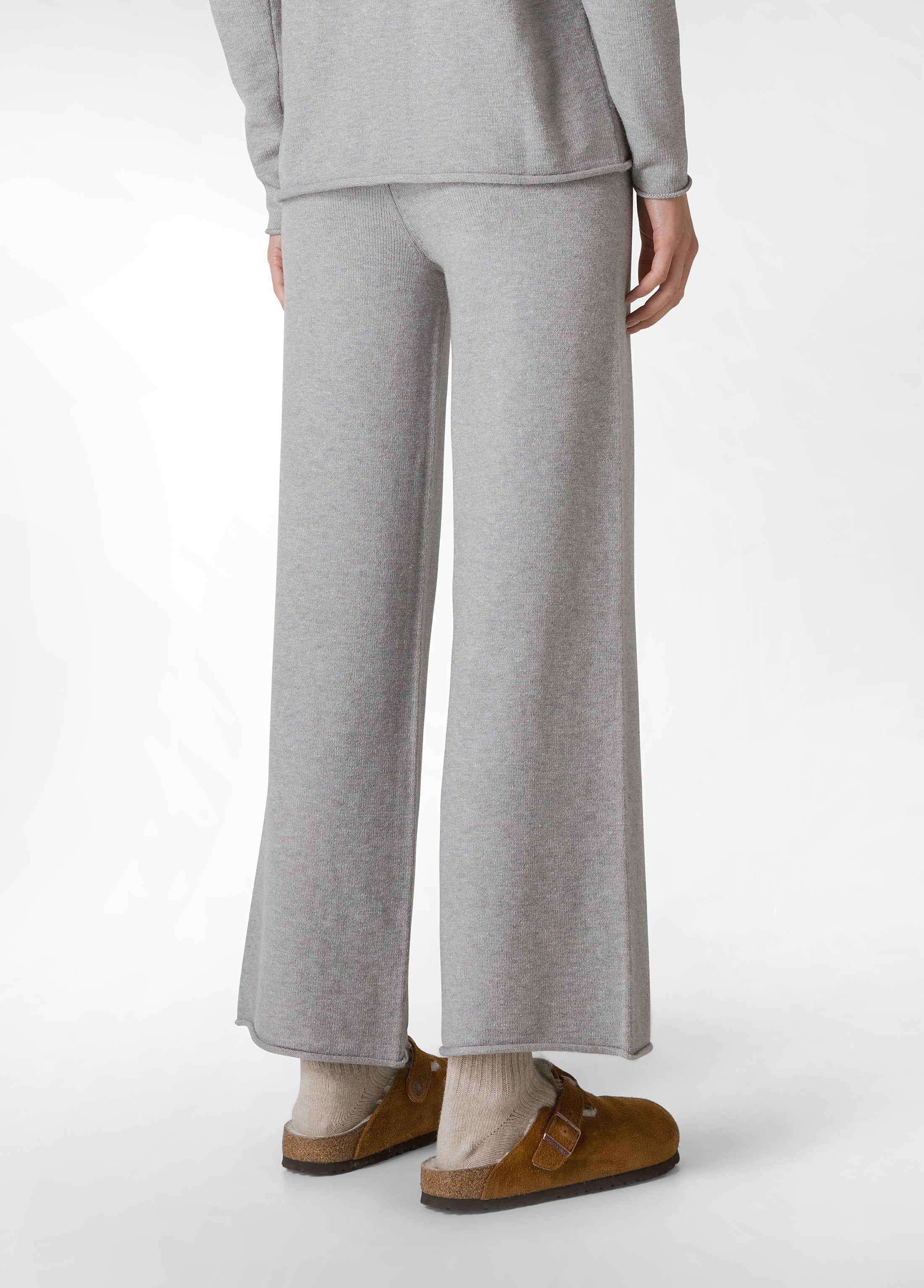 deha-pantalone-gamba-larga-in-maglia-grigio image 3