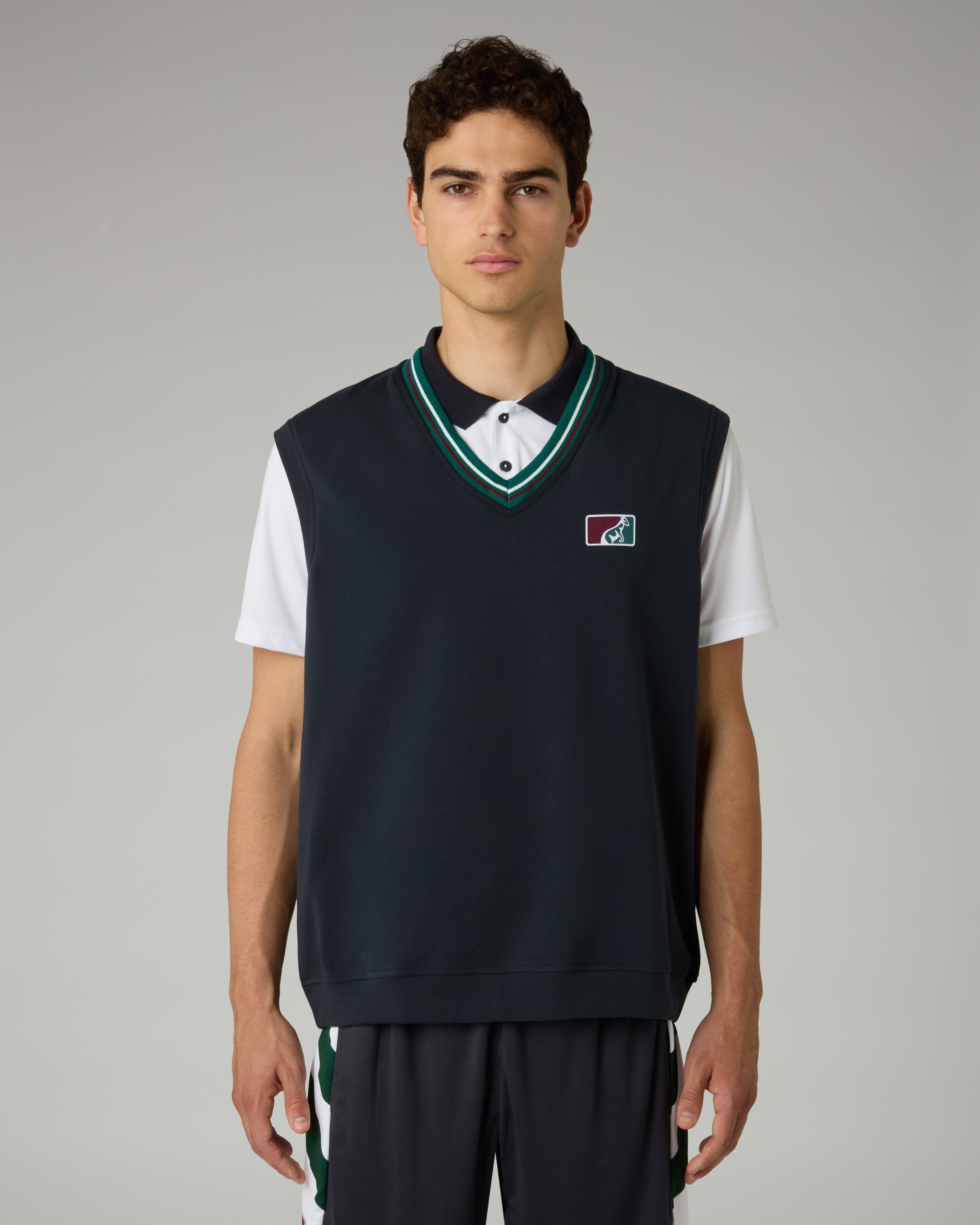 australian-classic-gilet-gilet-in-felpa-garzata-scollo-a-v image 1